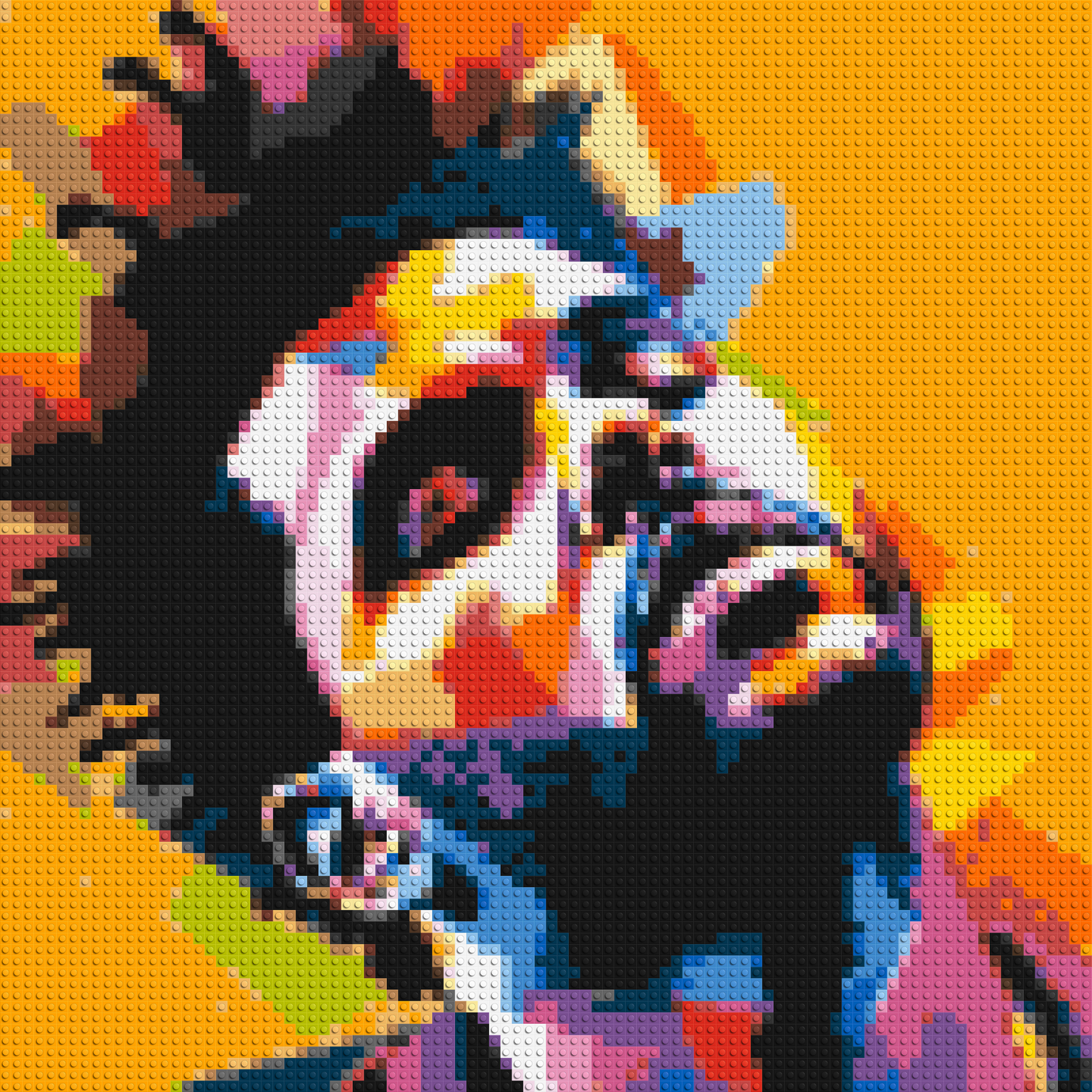 The Weeknd - Brick Art Mosaic Kit 4x4 large