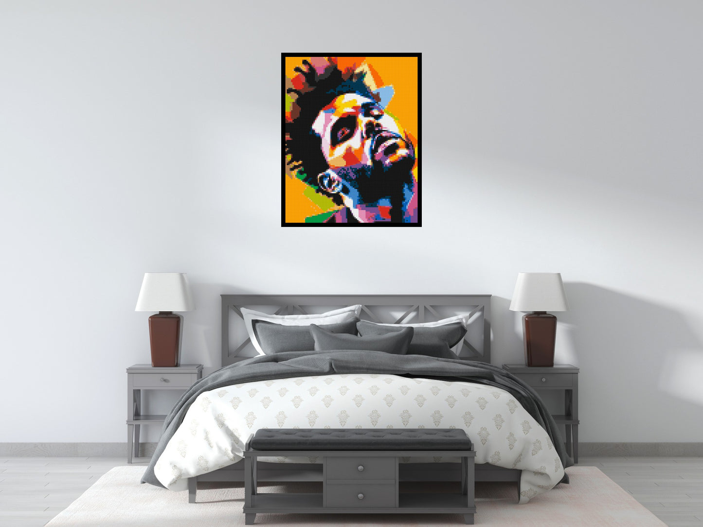 The Weeknd - Brick Art Mosaic Kit 4x5 large