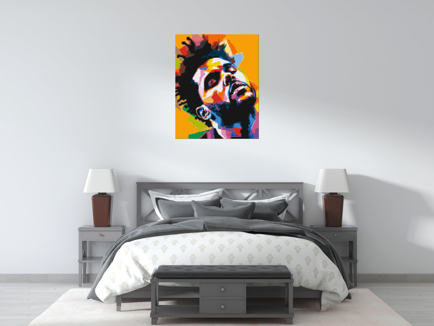 The Weeknd - Brick Art Mosaic Kit 4x5 large