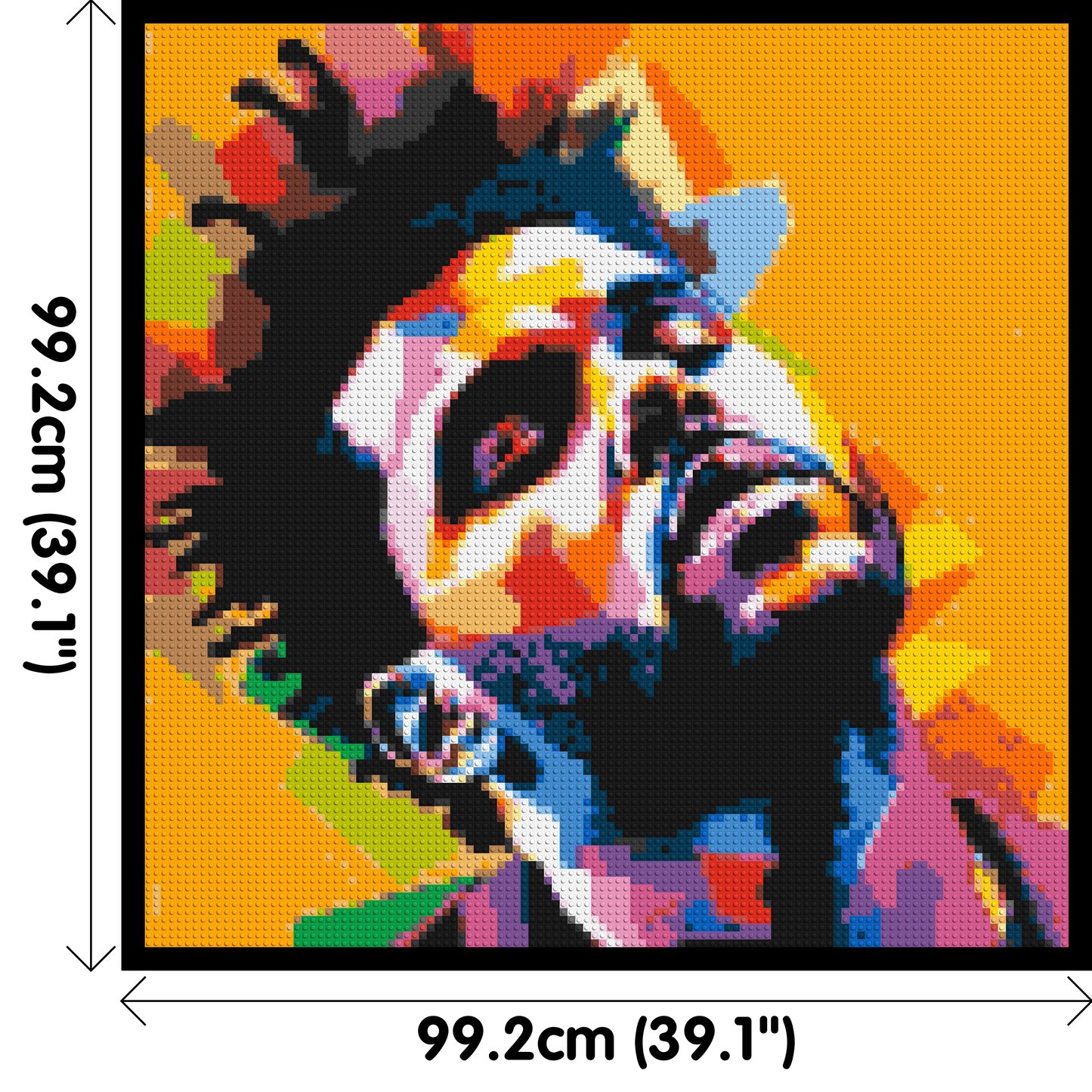 The Weeknd - Brick Art Mosaic Kit 5x5 large