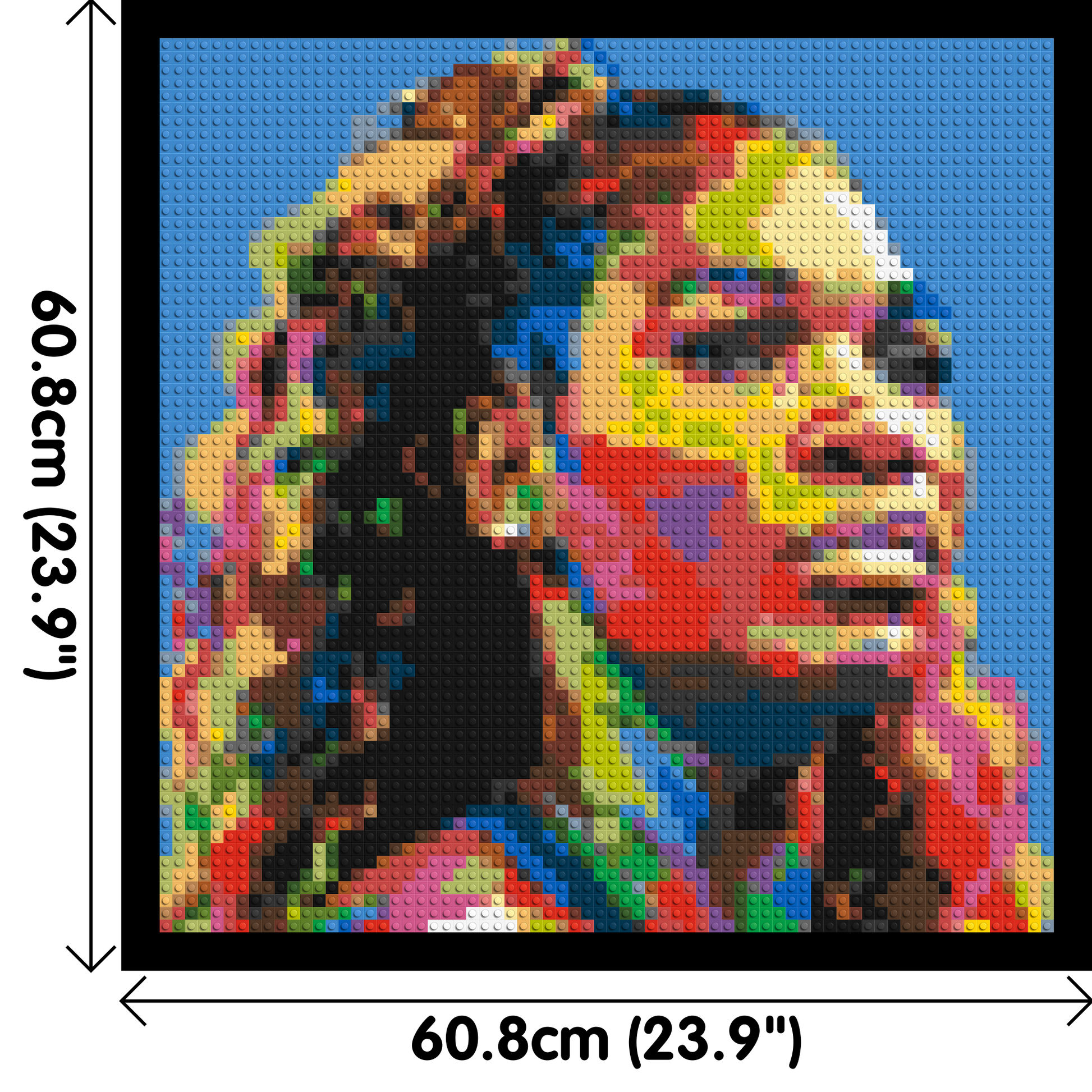 Serena Williams - Brick Art Mosaic Kit 3x3 dimensions with frame