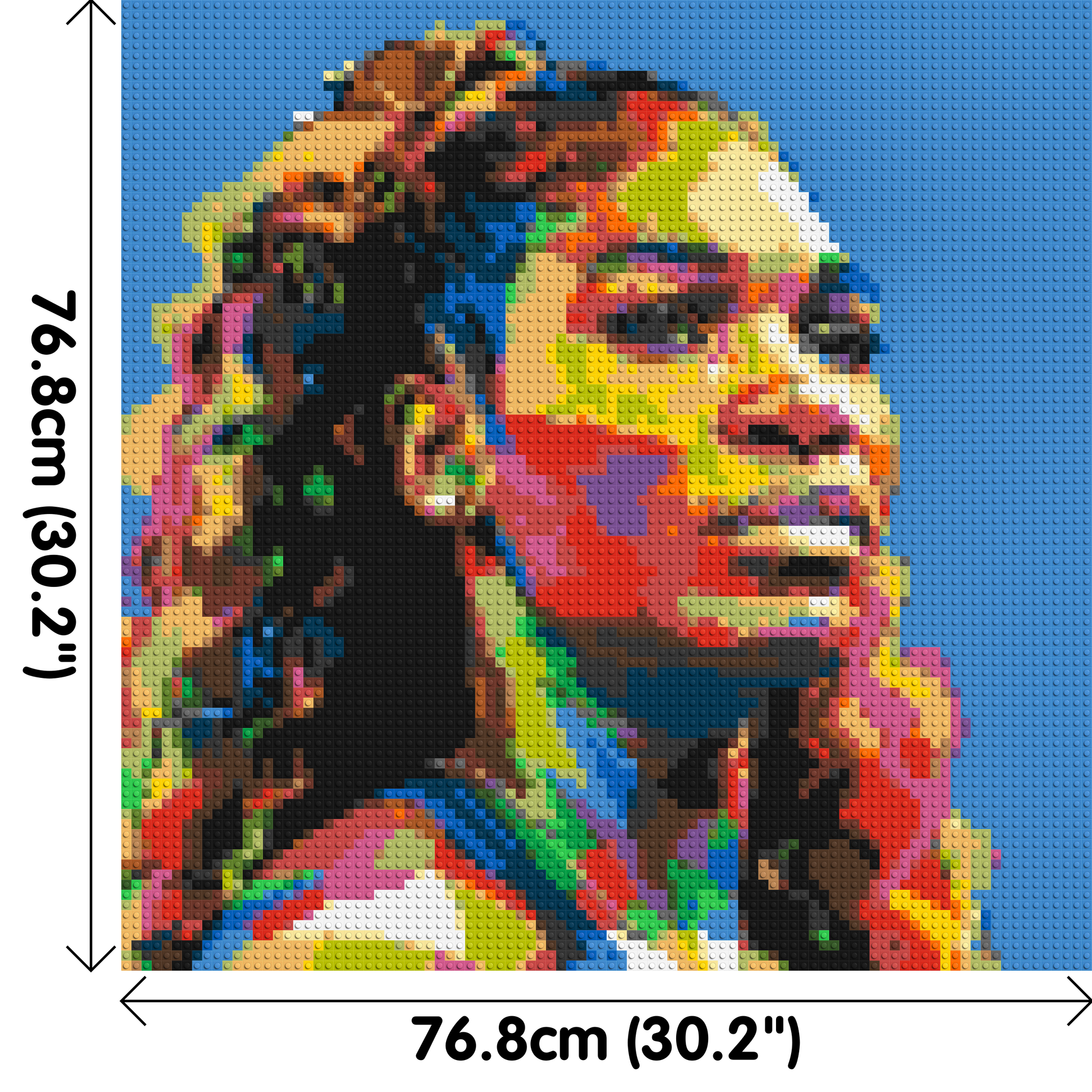 Serena Williams - Brick Art Mosaic Kit 4x4 dimensions