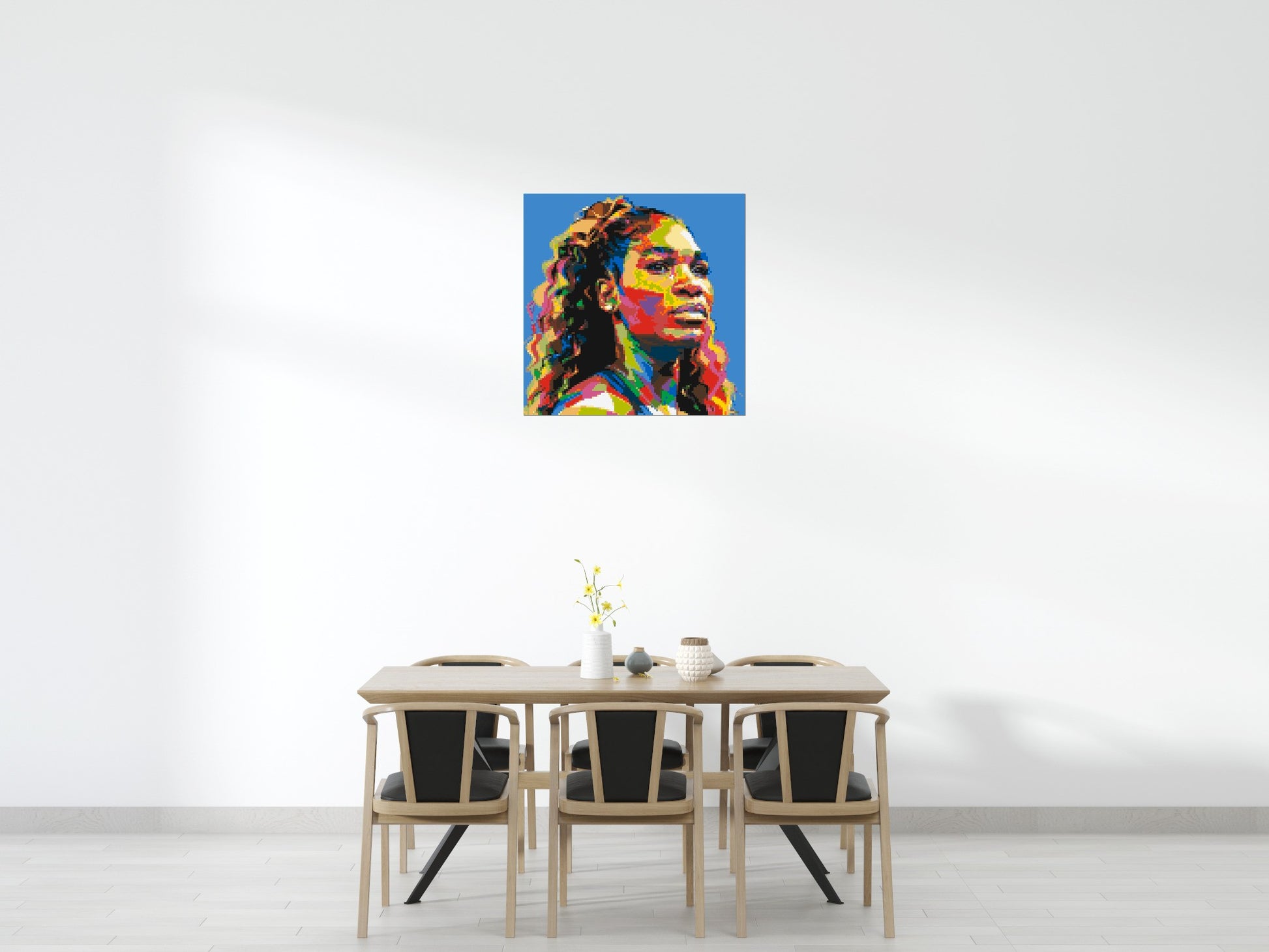 Serena Williams - Brick Art Mosaic Kit 5x5 scene