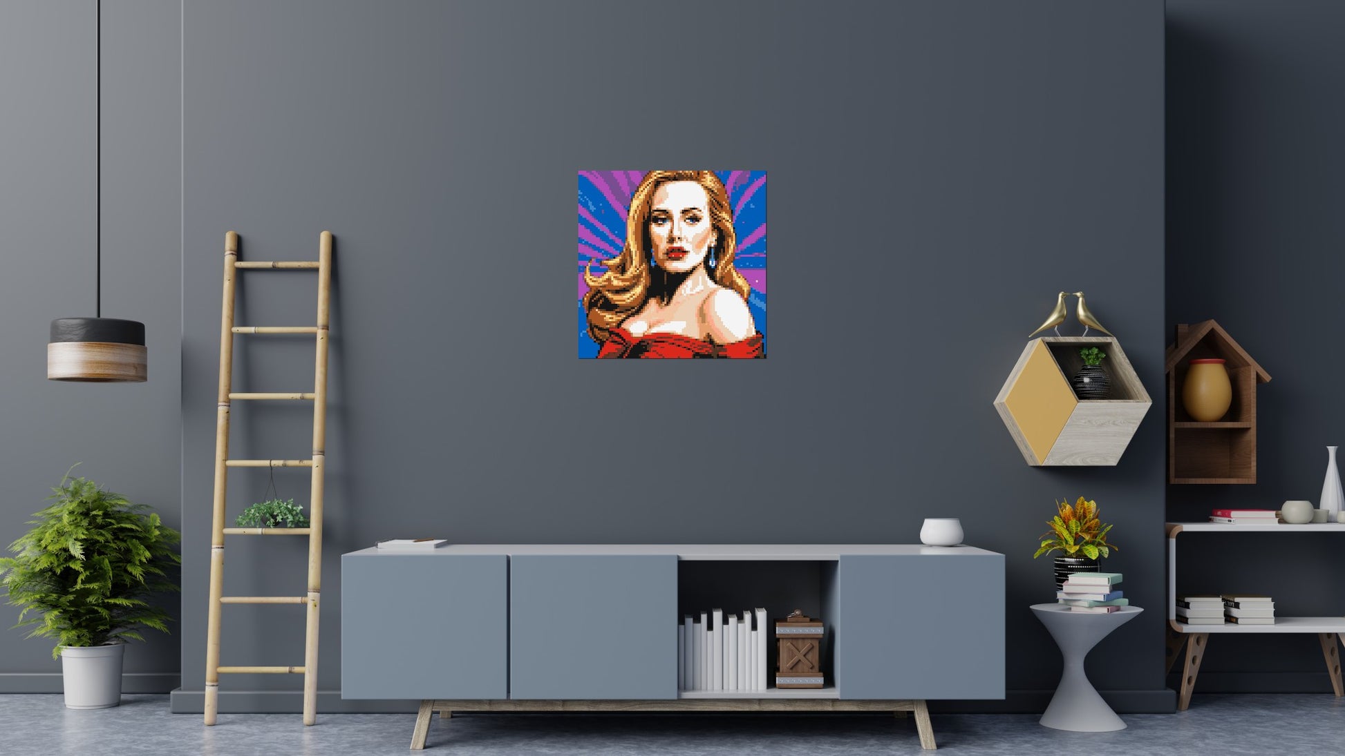 Adele - Brick Art Mosaic Kit 4x4 scene