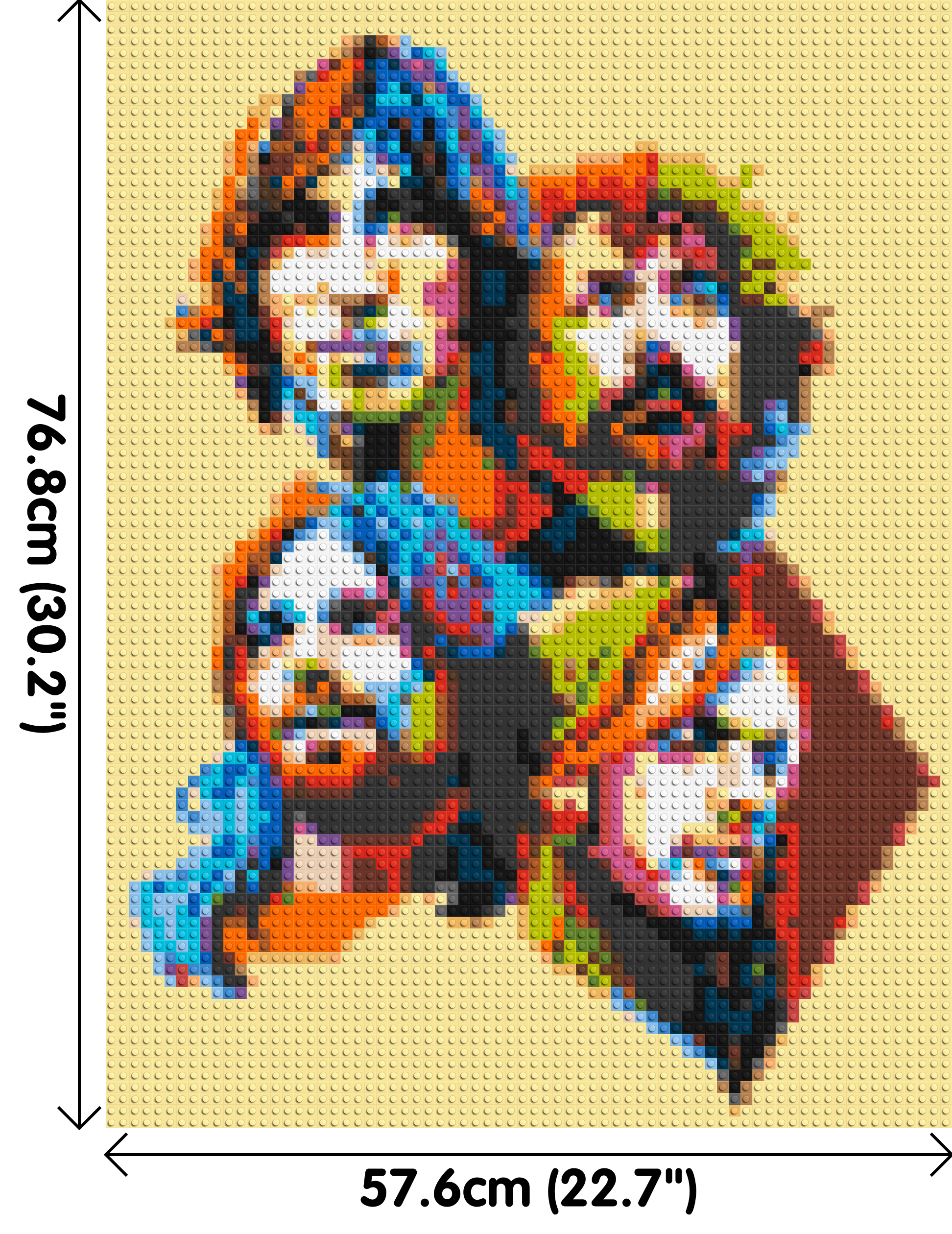 Pink Floyd - Brick Art Mosaic Kit 3x4 dimensions