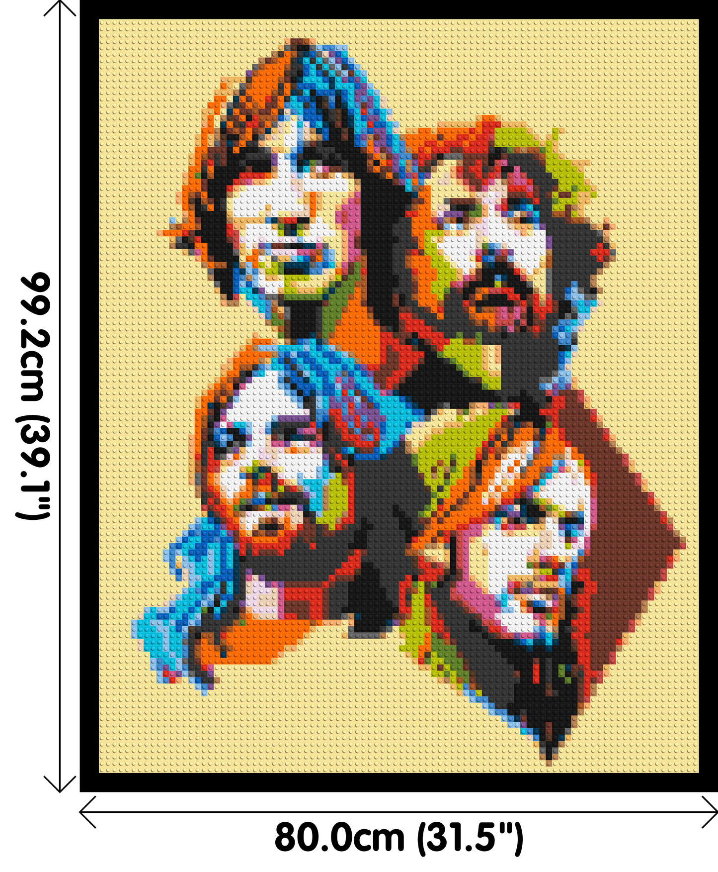 Pink Floyd - Brick Art Mosaic Kit 4x5 large