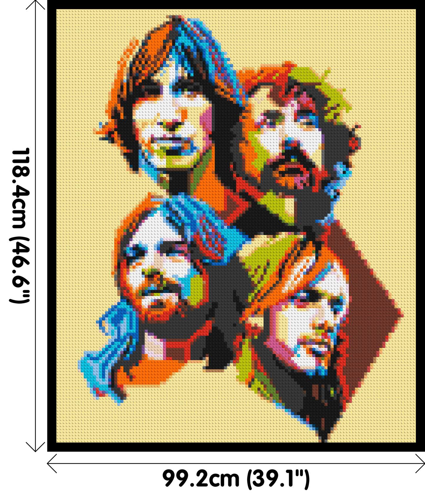 Pink Floyd - Brick Art Mosaic Kit 5x6 large