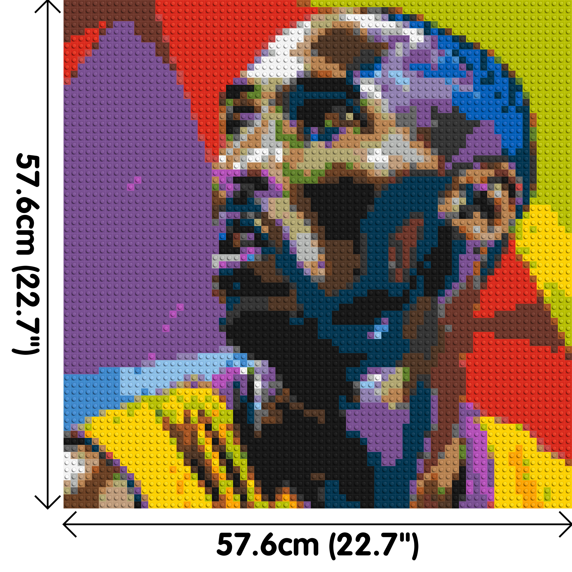 Kobe Bryant - Brick Art Mosaic Kit 3x3 dimensions