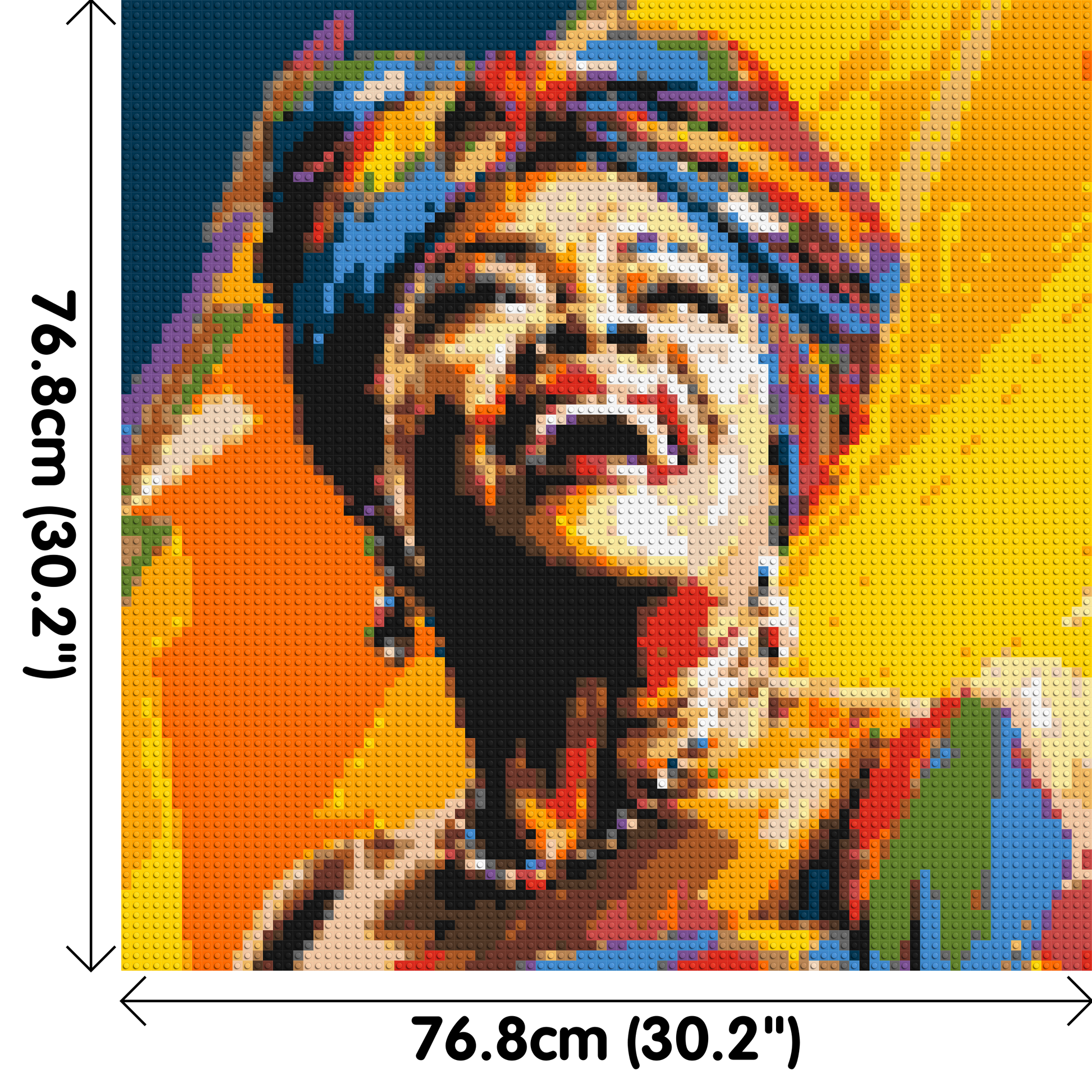 Maya Angelou - Brick Art Mosaic Kit 4x4 dimensions