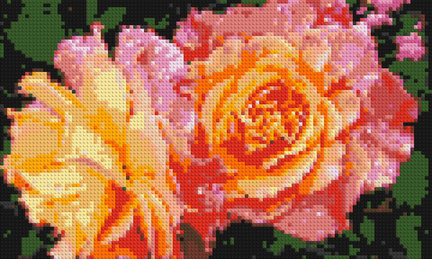 Roses - Brick Art Mosaic Kit 5x3 large