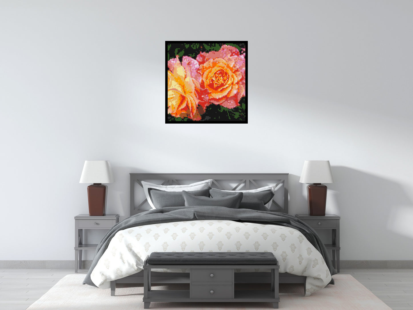 Roses - Brick Art Mosaic Kit 4x4 large