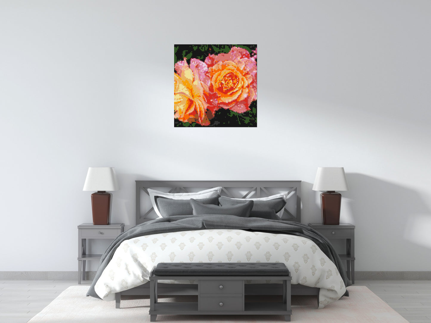 Roses - Brick Art Mosaic Kit 4x4 large