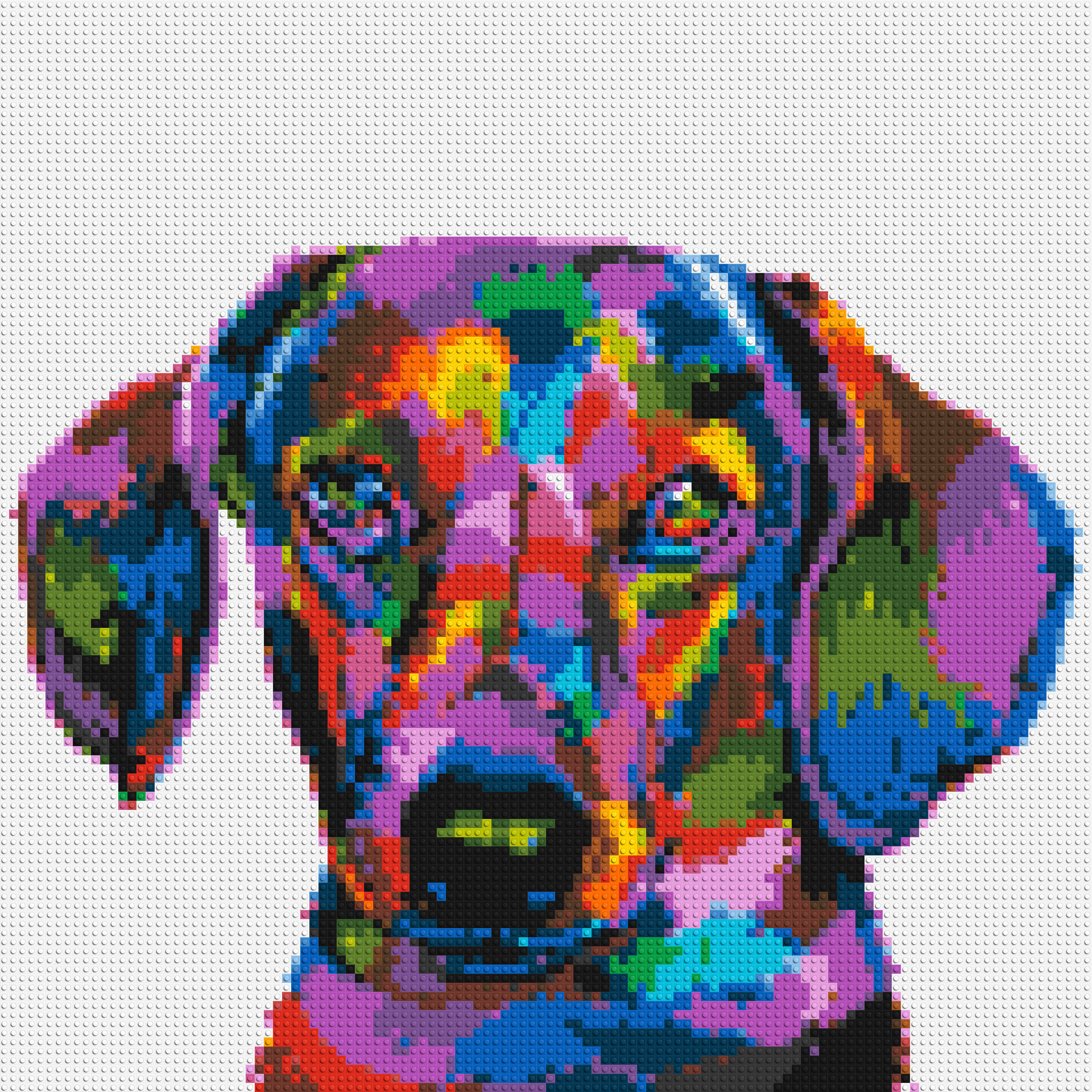 Dachshund Colourful Pop Art - Brick Art Mosaic Kit 5x5 large