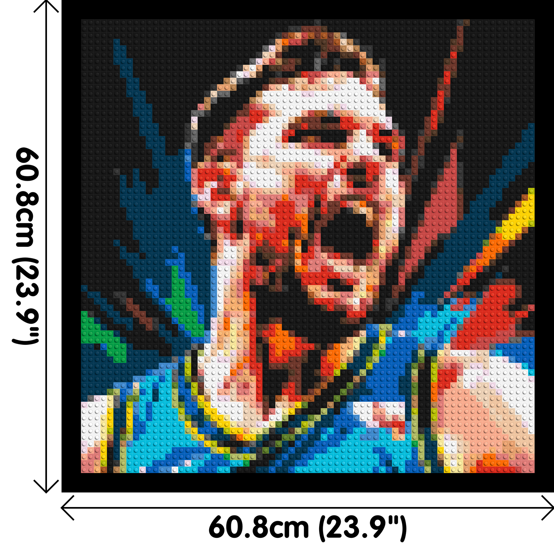 Luka Dončić - Brick Art Mosaic Kit 3x3 dimensions with frame