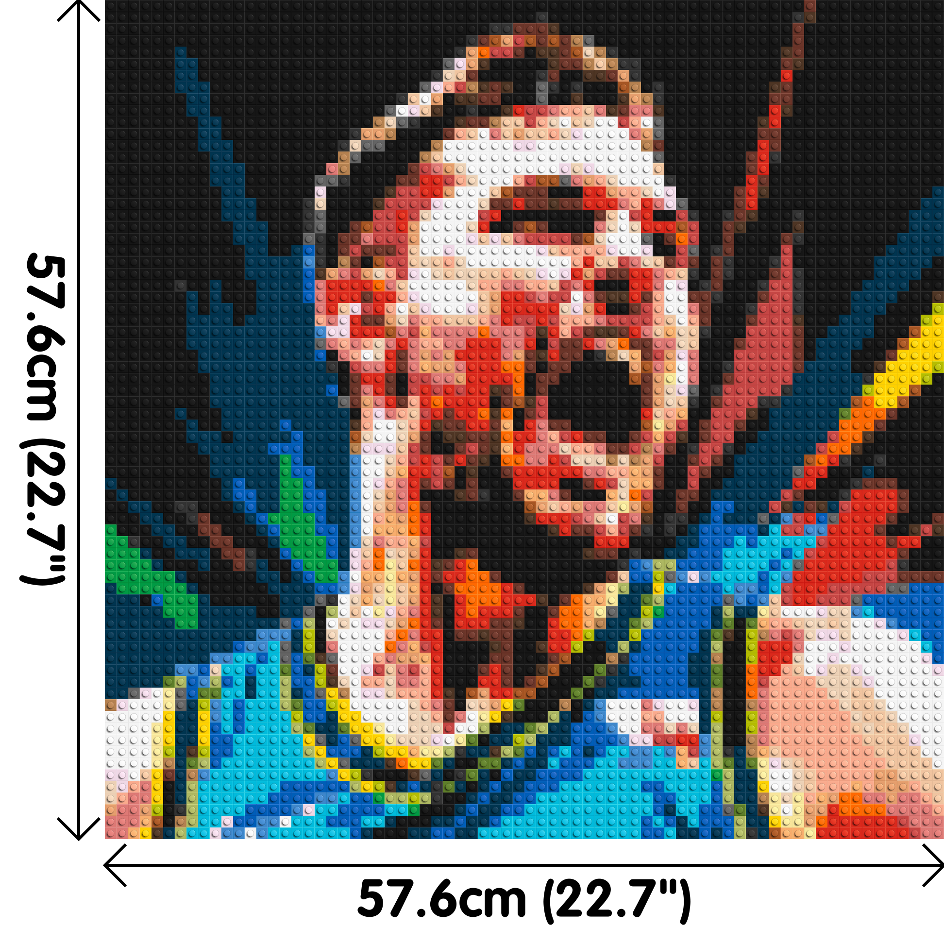 Luka Dončić - Brick Art Mosaic Kit 3x3 dimensions