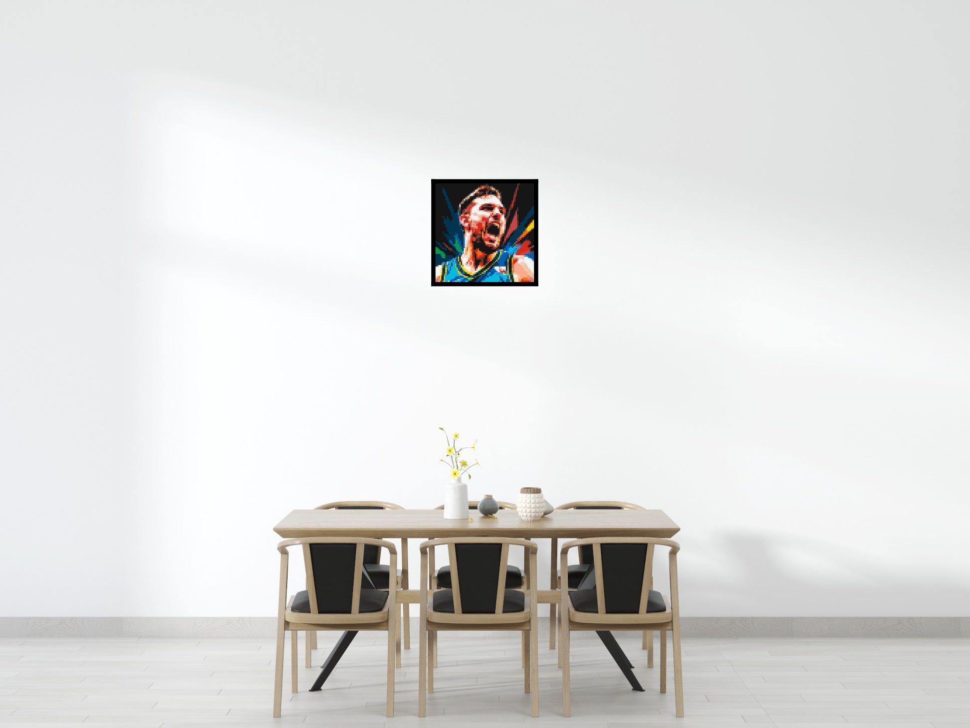 Luka Dončić - Brick Art Mosaic Kit 3x3 scene with frame