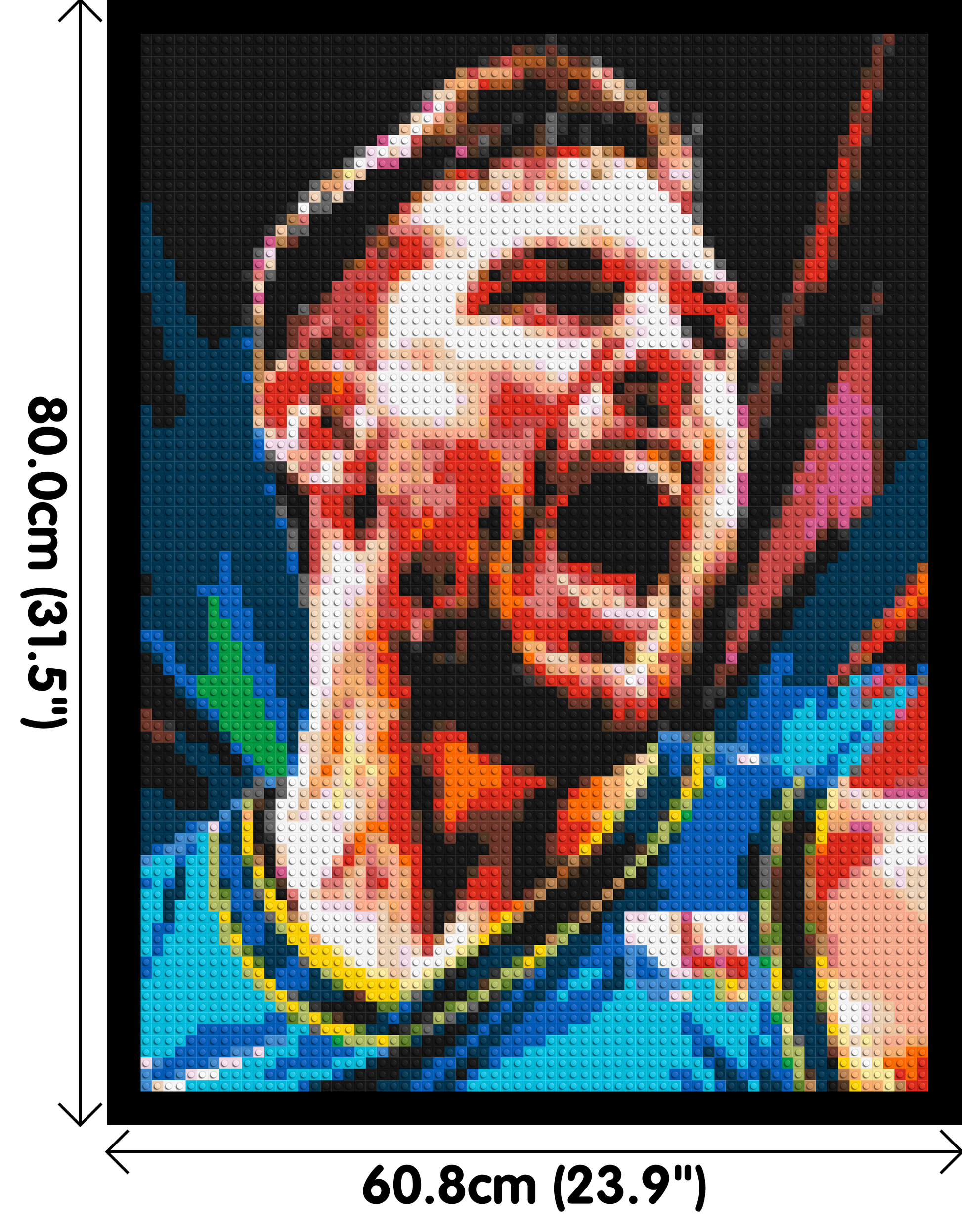 Luka Dončić - Brick Art Mosaic Kit 3x4 dimensions with frame