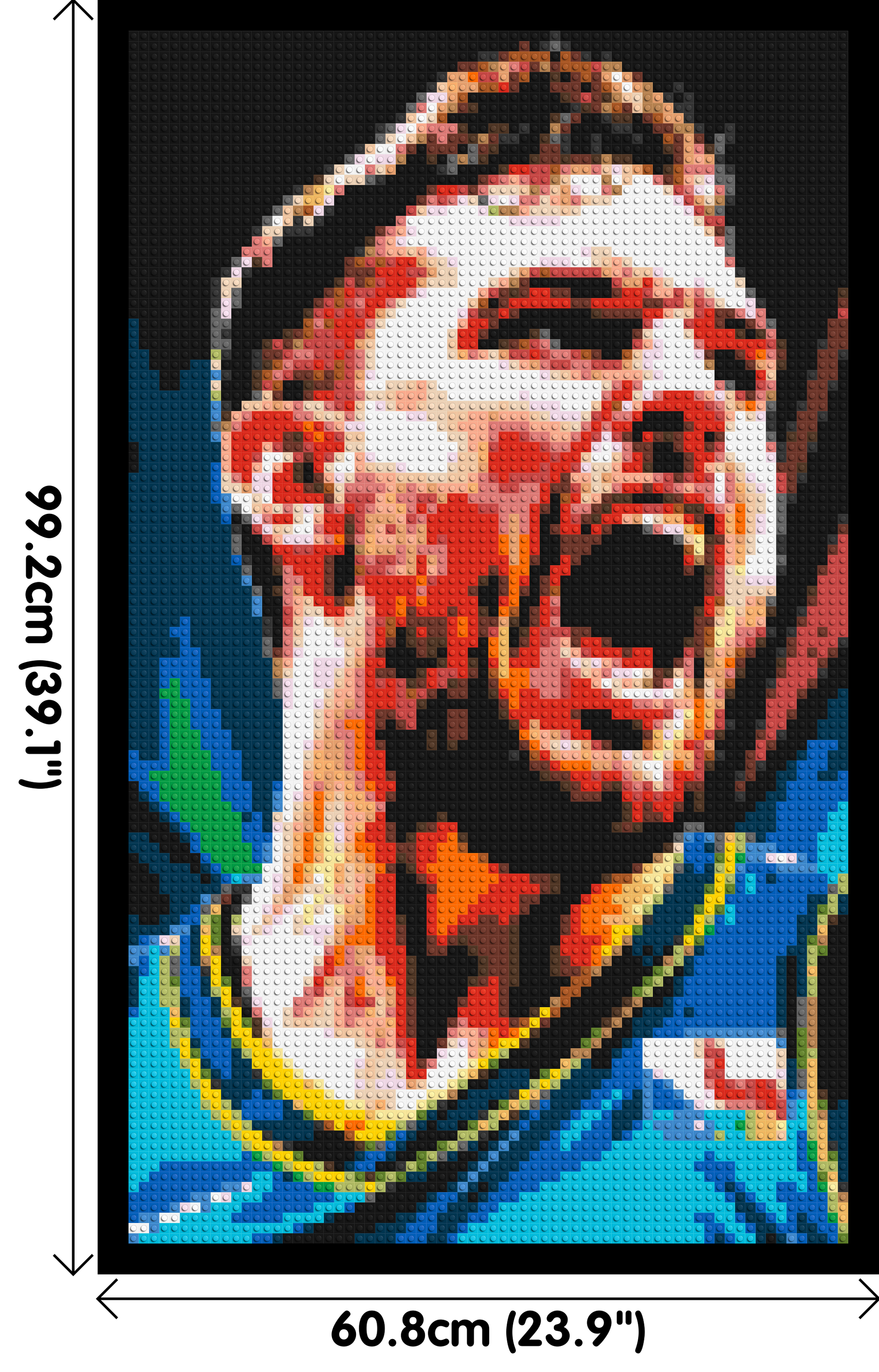 Luka Dončić - Brick Art Mosaic Kit 3x5 dimensions with frame