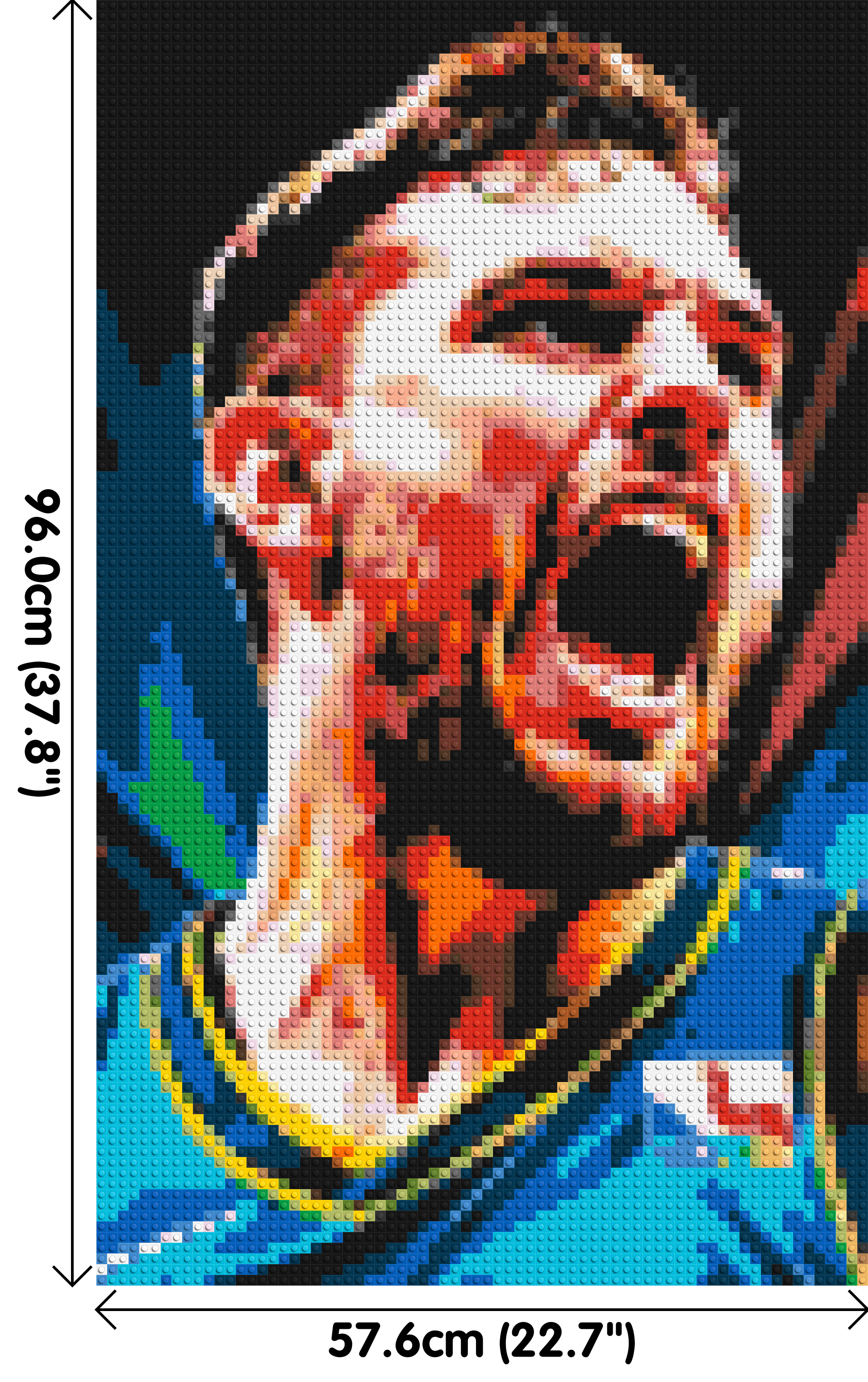 Luka Dončić - Brick Art Mosaic Kit 3x5 dimensions