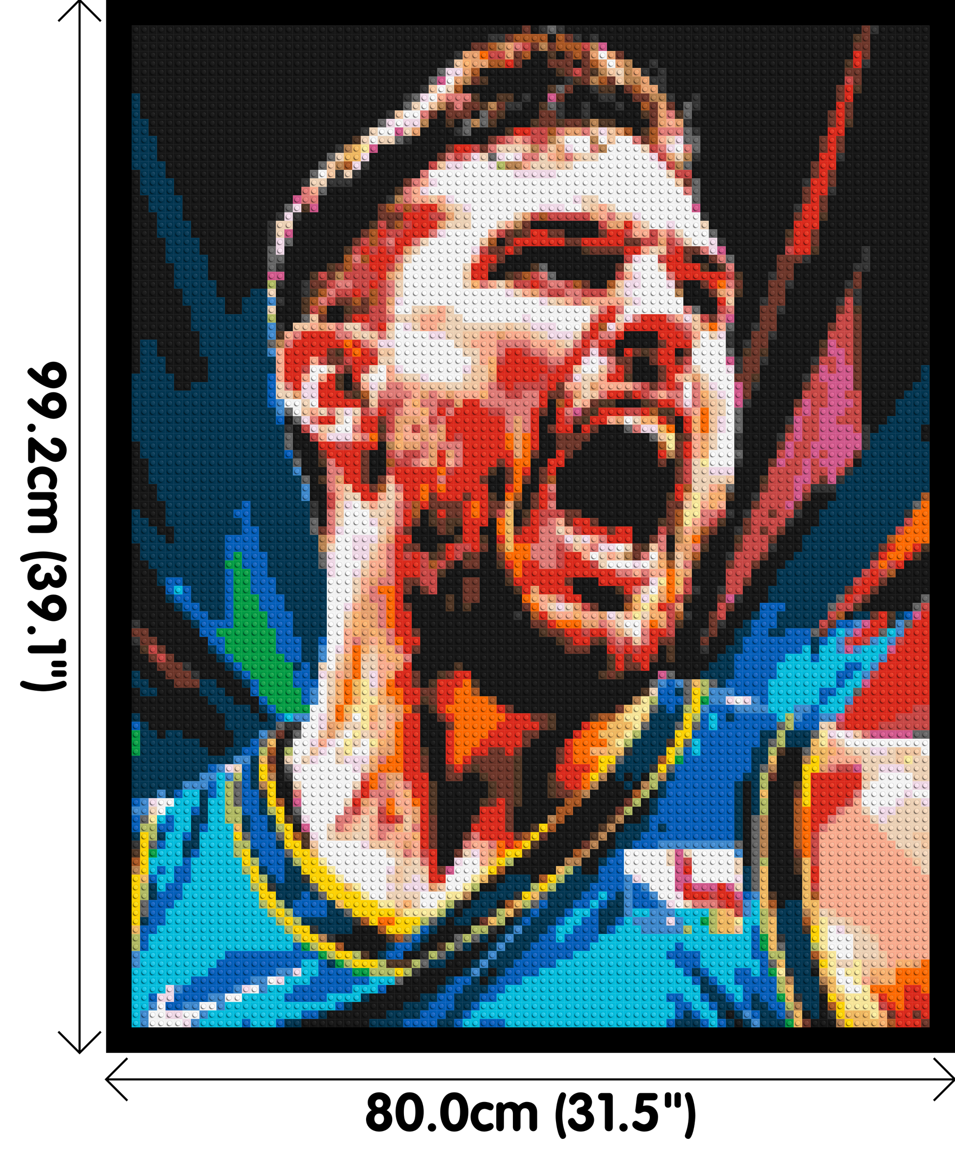 Luka Dončić - Brick Art Mosaic Kit 4x5 dimensions with frame