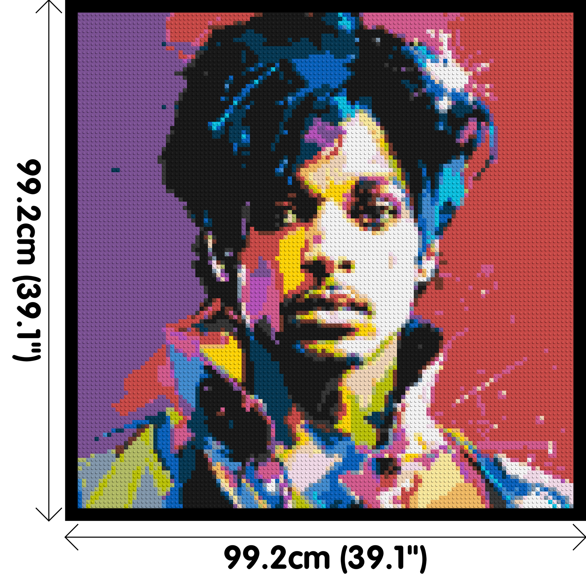 Prince - Brick Art Mosaic Kit 5x5 dimensions with frame