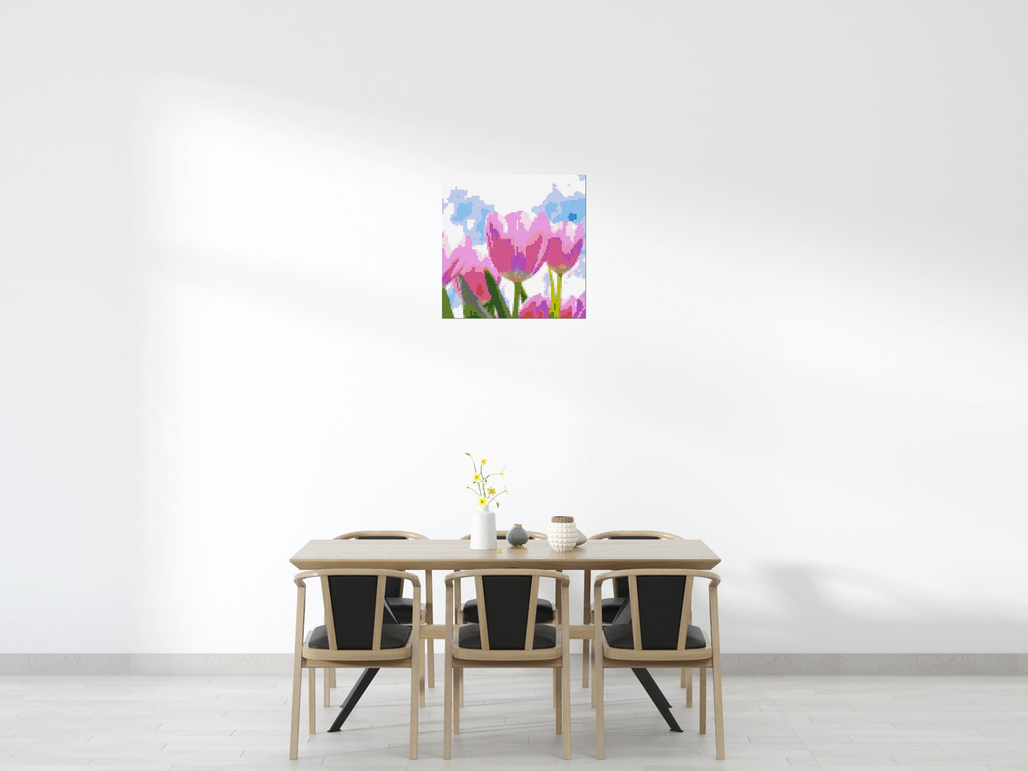 Pink Tulips - Brick Art Mosaic Kit 4x4 large