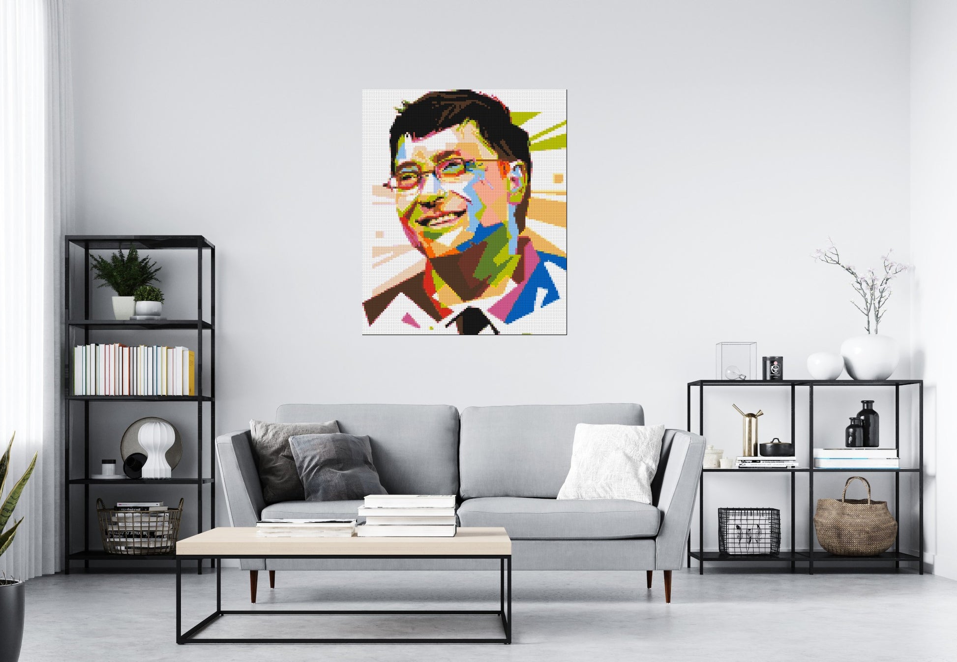 Bill Gates - Brick Art Mosaic Kit 5x6 scene