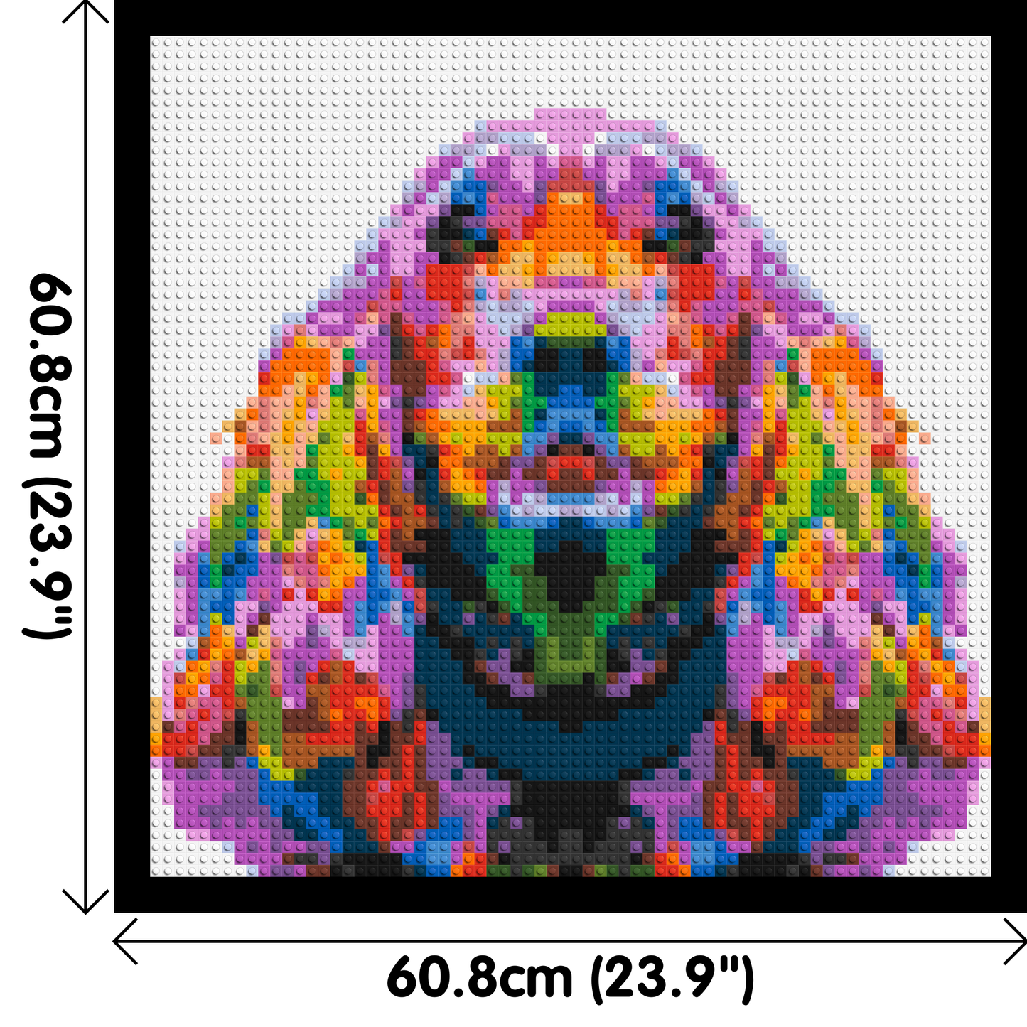 Cocker Spaniel Colourful Pop Art - Brick Art Mosaic Kit 3x3 large