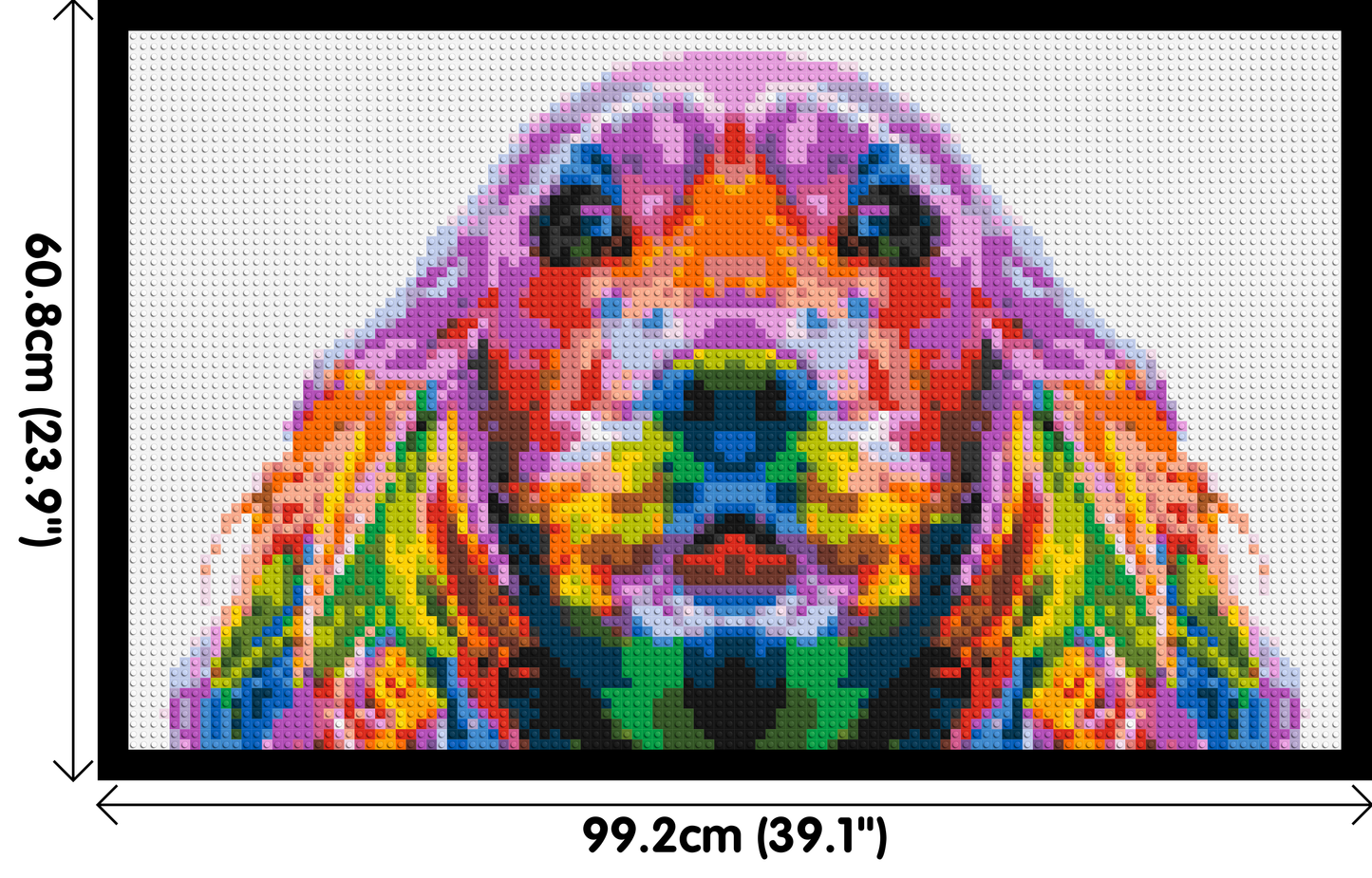 Cocker Spaniel Colourful Pop Art - Brick Art Mosaic Kit 5x3 large