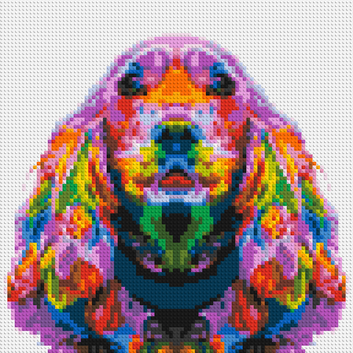 Cocker Spaniel Colourful Pop Art - Brick Art Mosaic Kit 4x4 large