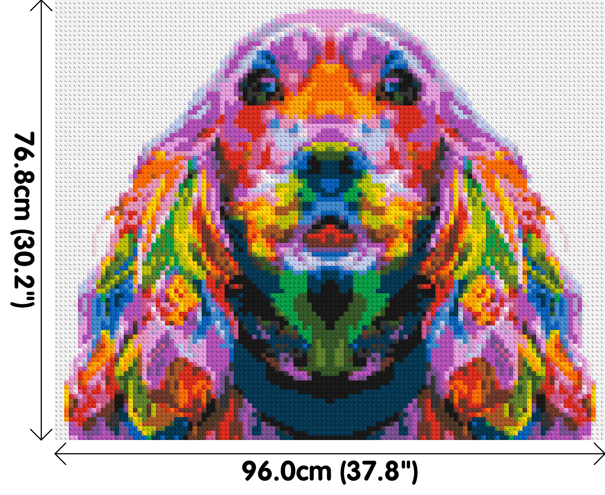 Cocker Spaniel Colourful Pop Art - Brick Art Mosaic Kit 5x4 dimensions