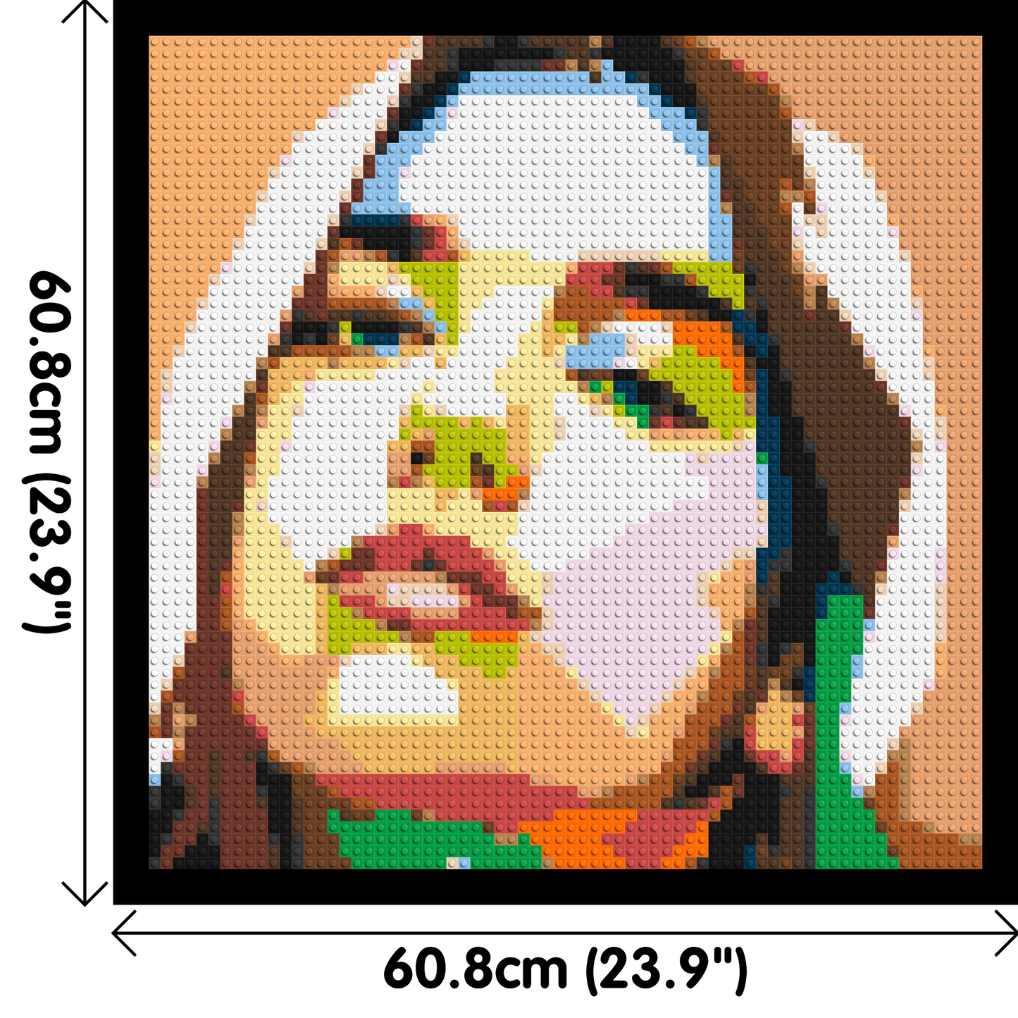 Dua Lipa #2 - Brick Art Mosaic Kit 3x3 large