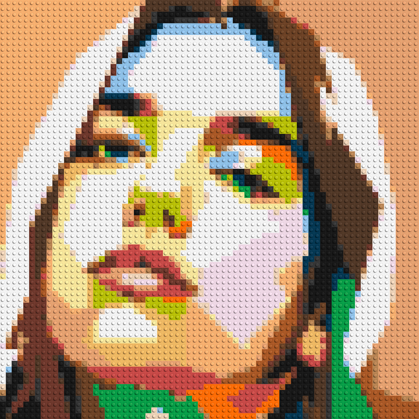 Dua Lipa #2 - Brick Art Mosaic Kit 3x3 large