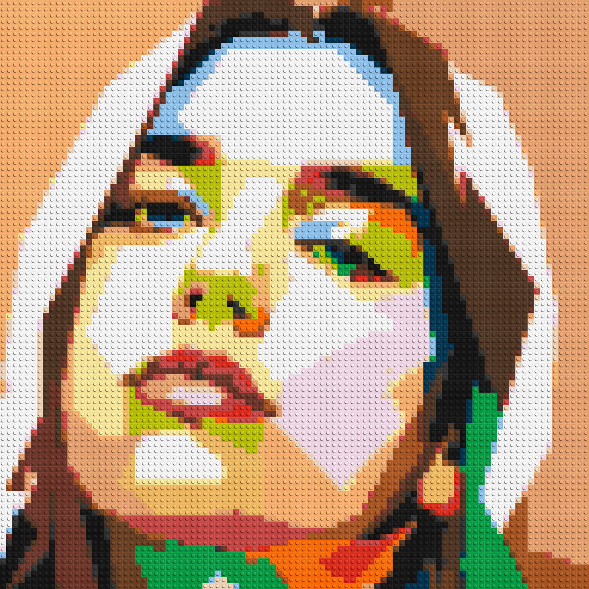 Dua Lipa #2 - Brick Art Mosaic Kit 4x4 large