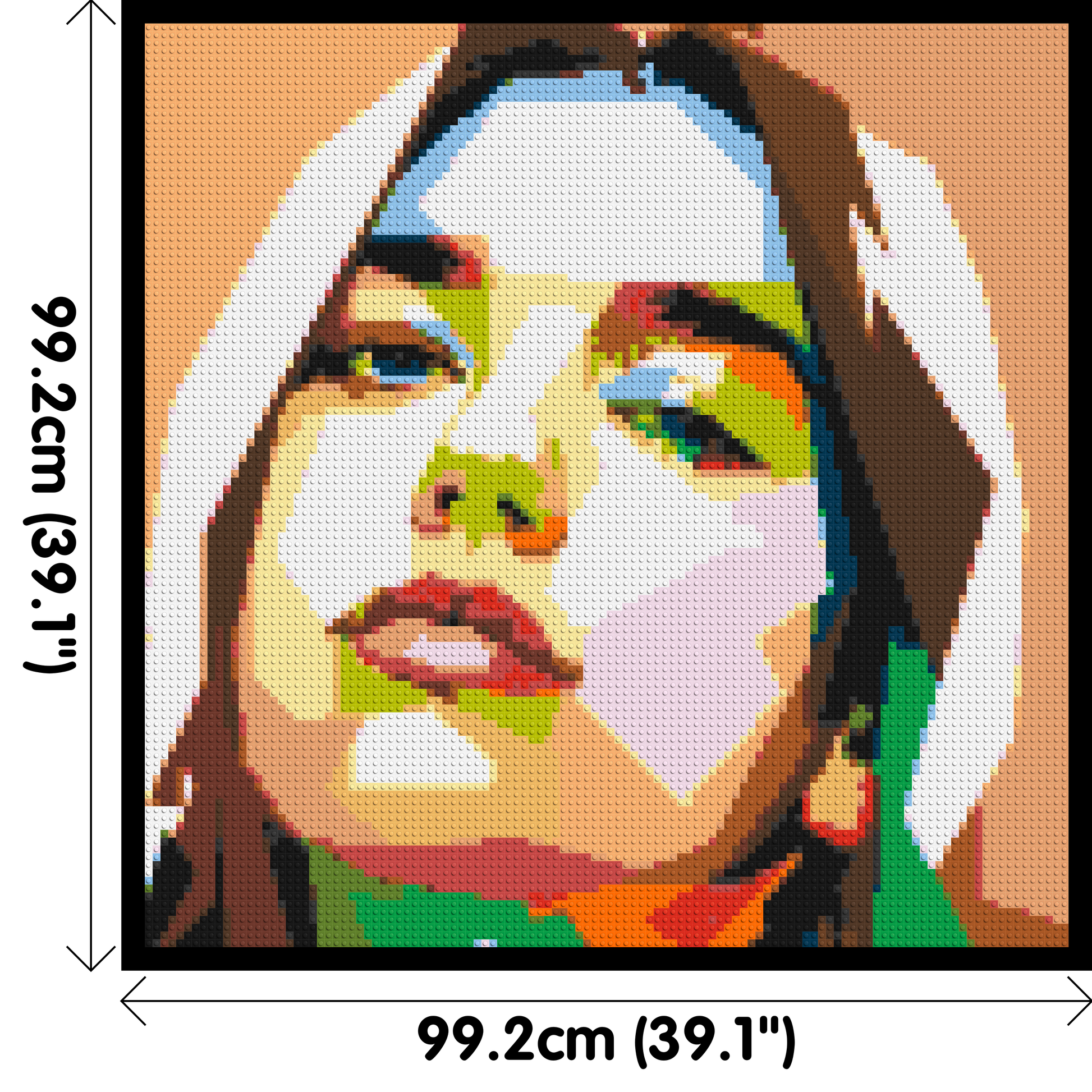 Dua Lipa #2 - Brick Art Mosaic Kit 5x5 dimensions with frame