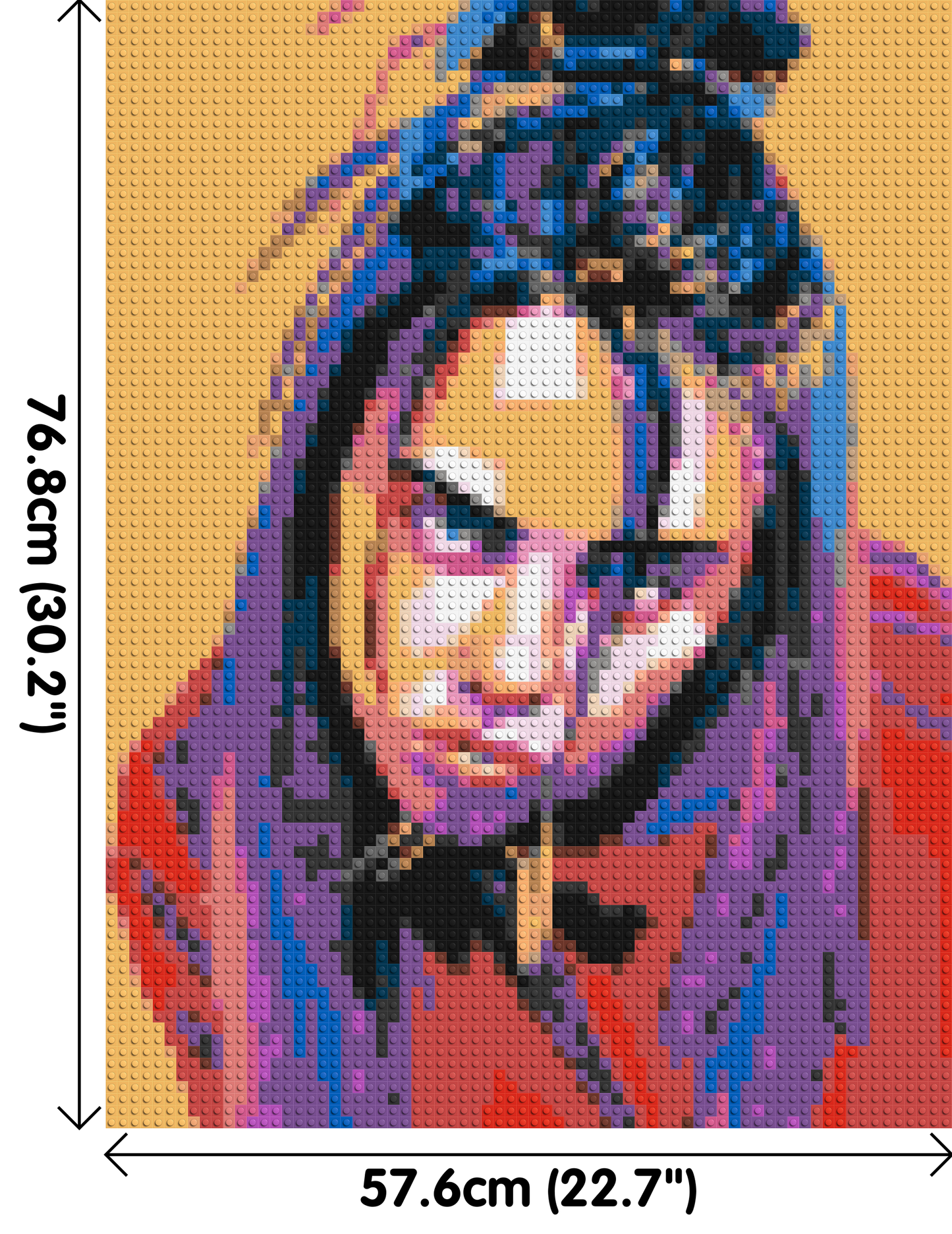 Billie Eilish - Brick Art Mosaic Kit 3x4 large