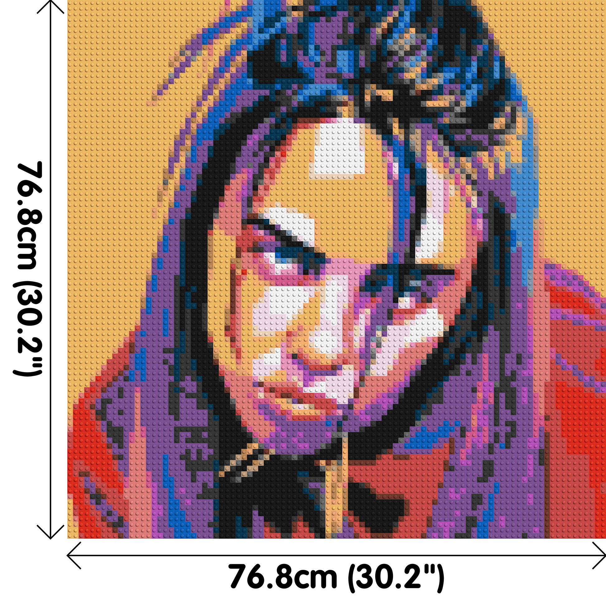 Billie Eilish - Brick Art Mosaic Kit 4x4 dimensions