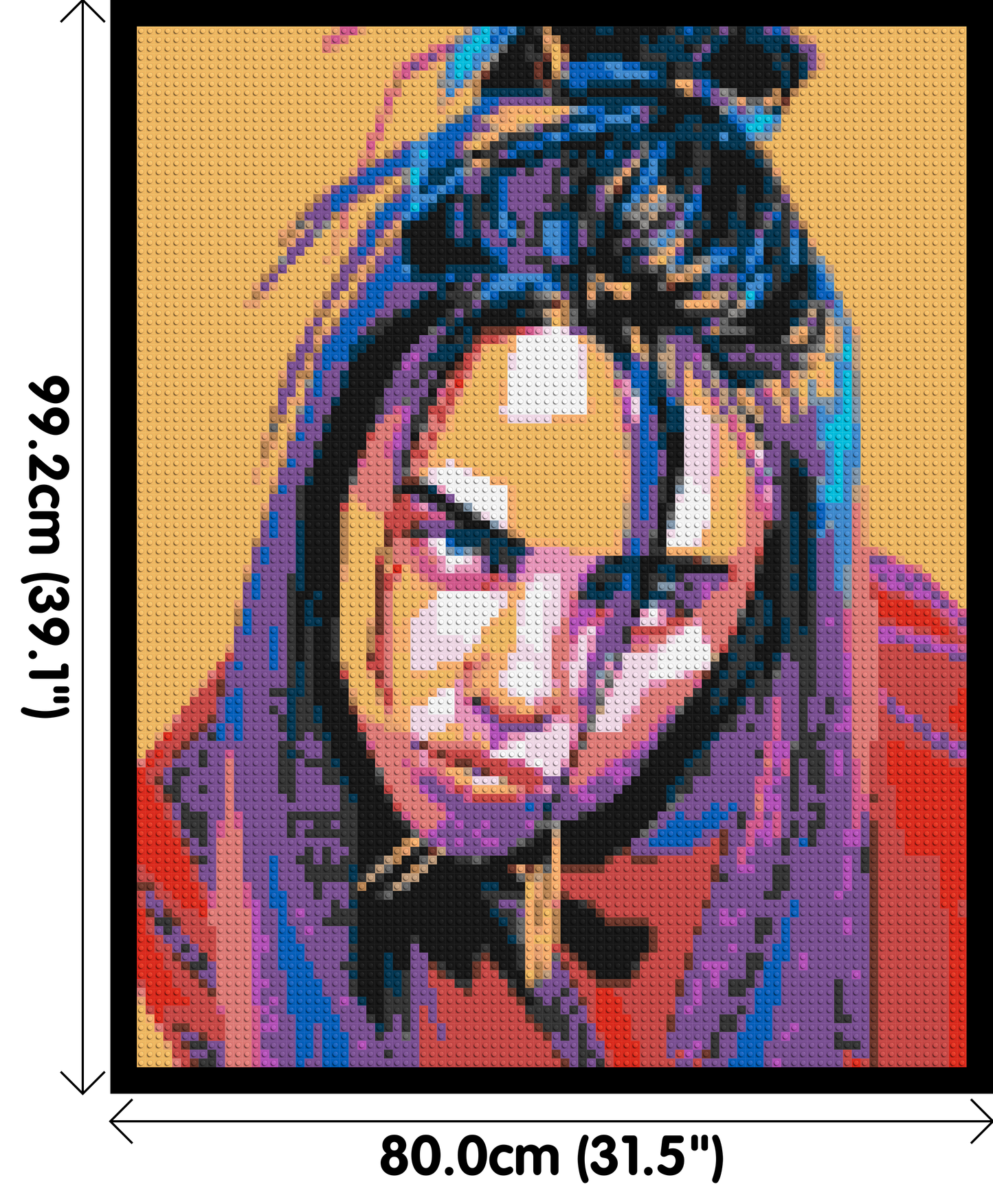 Billie Eilish - Brick Art Mosaic Kit 4x5 large