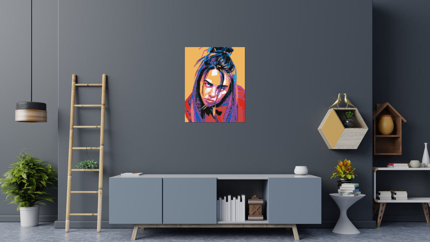 Billie Eilish - Brick Art Mosaic Kit 4x5 large