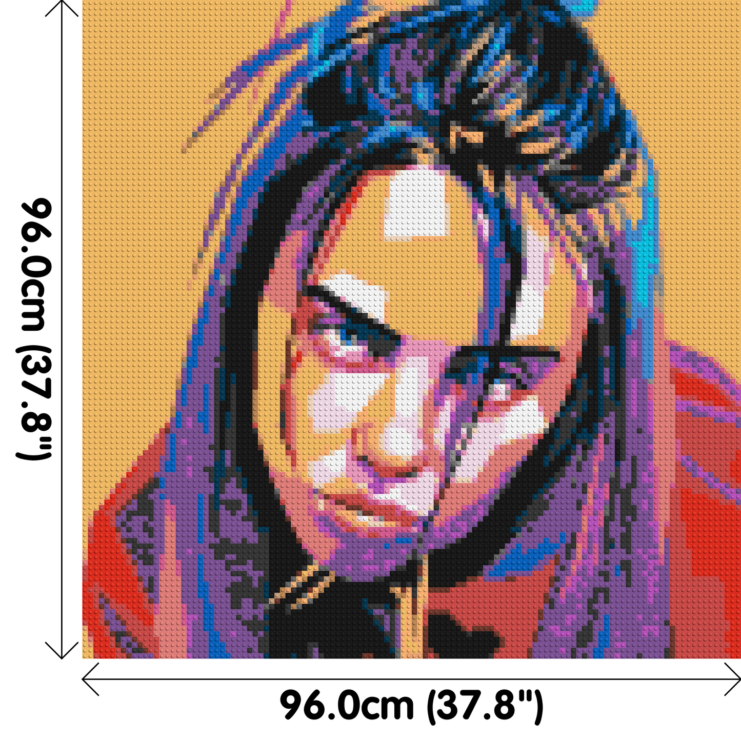 Billie Eilish - Brick Art Mosaic Kit 5x5 large