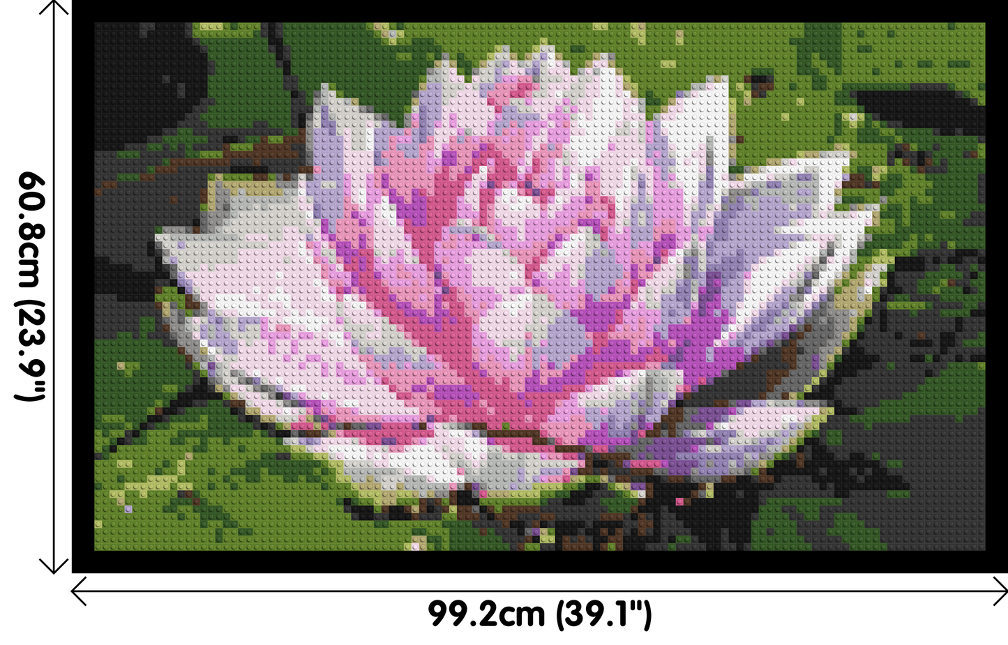 Water Lily - Brick Art Mosaic Kit 5x3 large