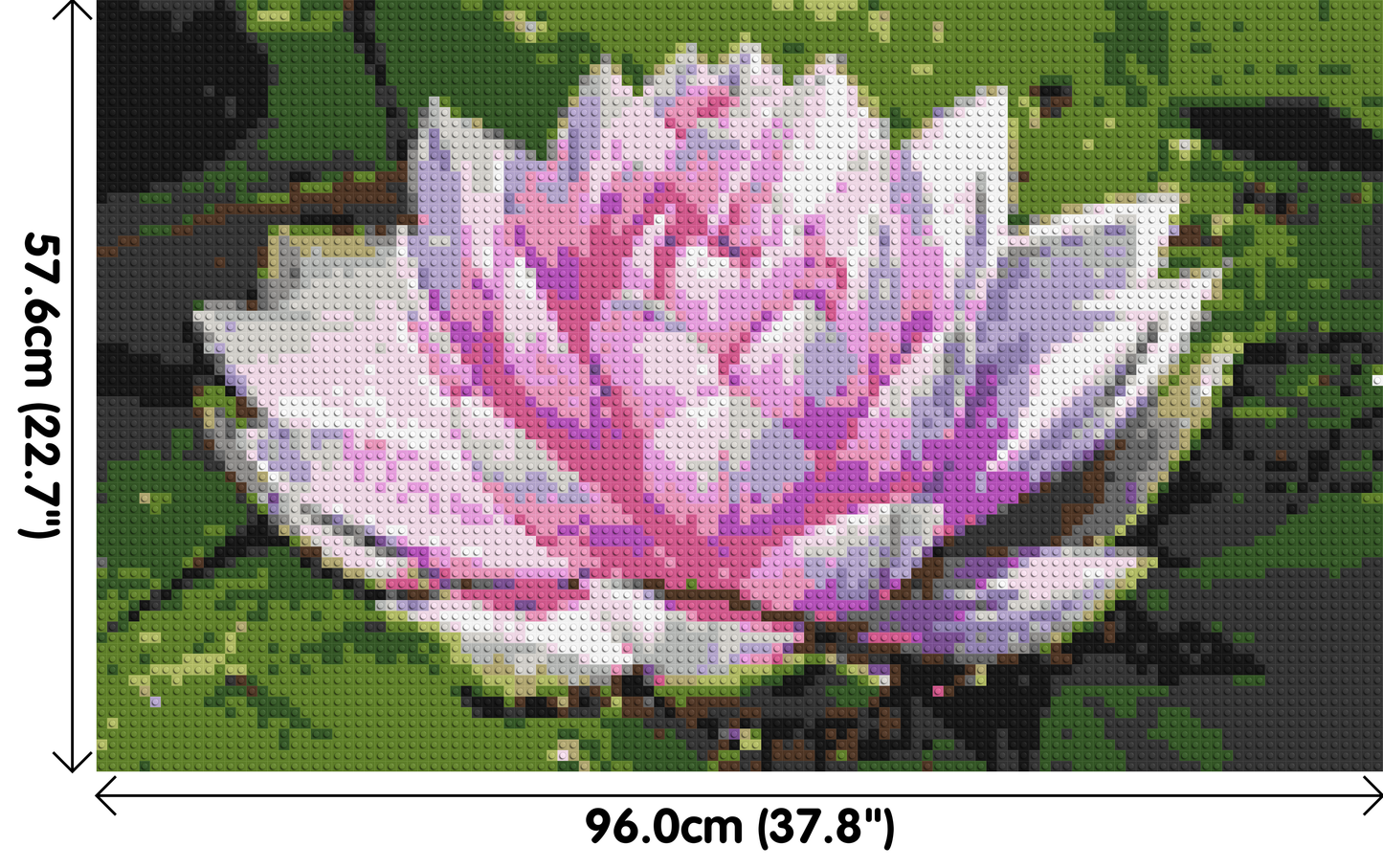 Water Lily - Brick Art Mosaic Kit 5x3 large