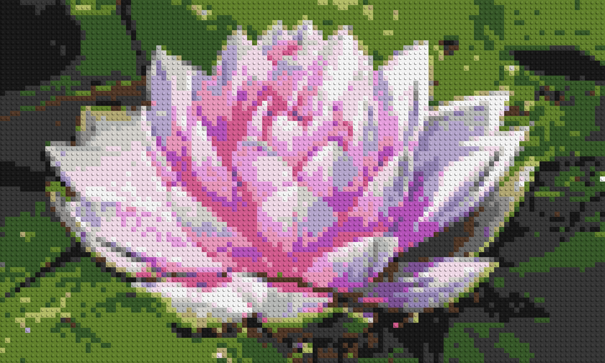 Water Lily - Brick Art Mosaic Kit 5x3 large