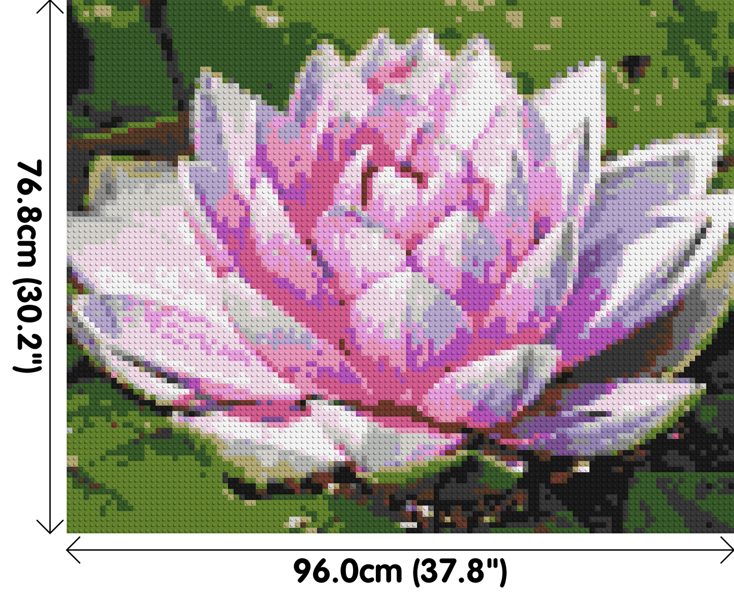 Water Lily - Brick Art Mosaic Kit 5x4 large