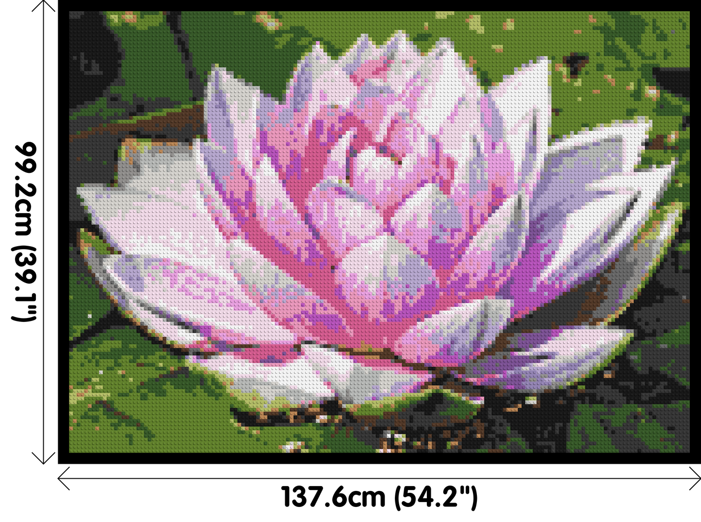 Water Lily - Brick Art Mosaic Kit 7x5 large