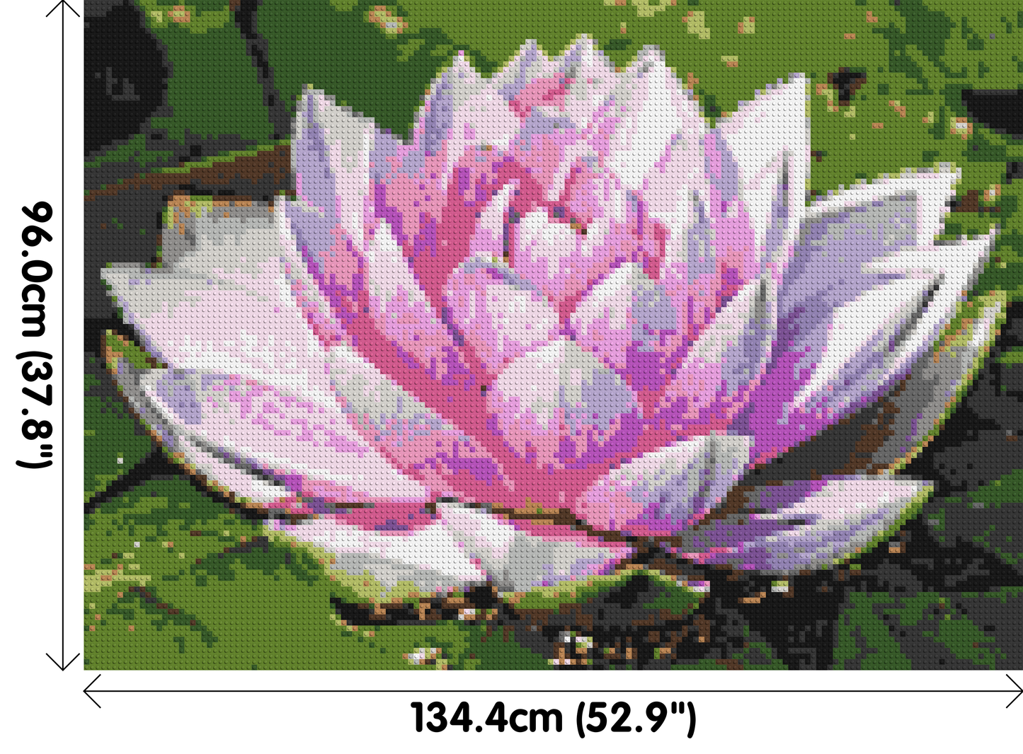 Water Lily - Brick Art Mosaic Kit 7x5 large