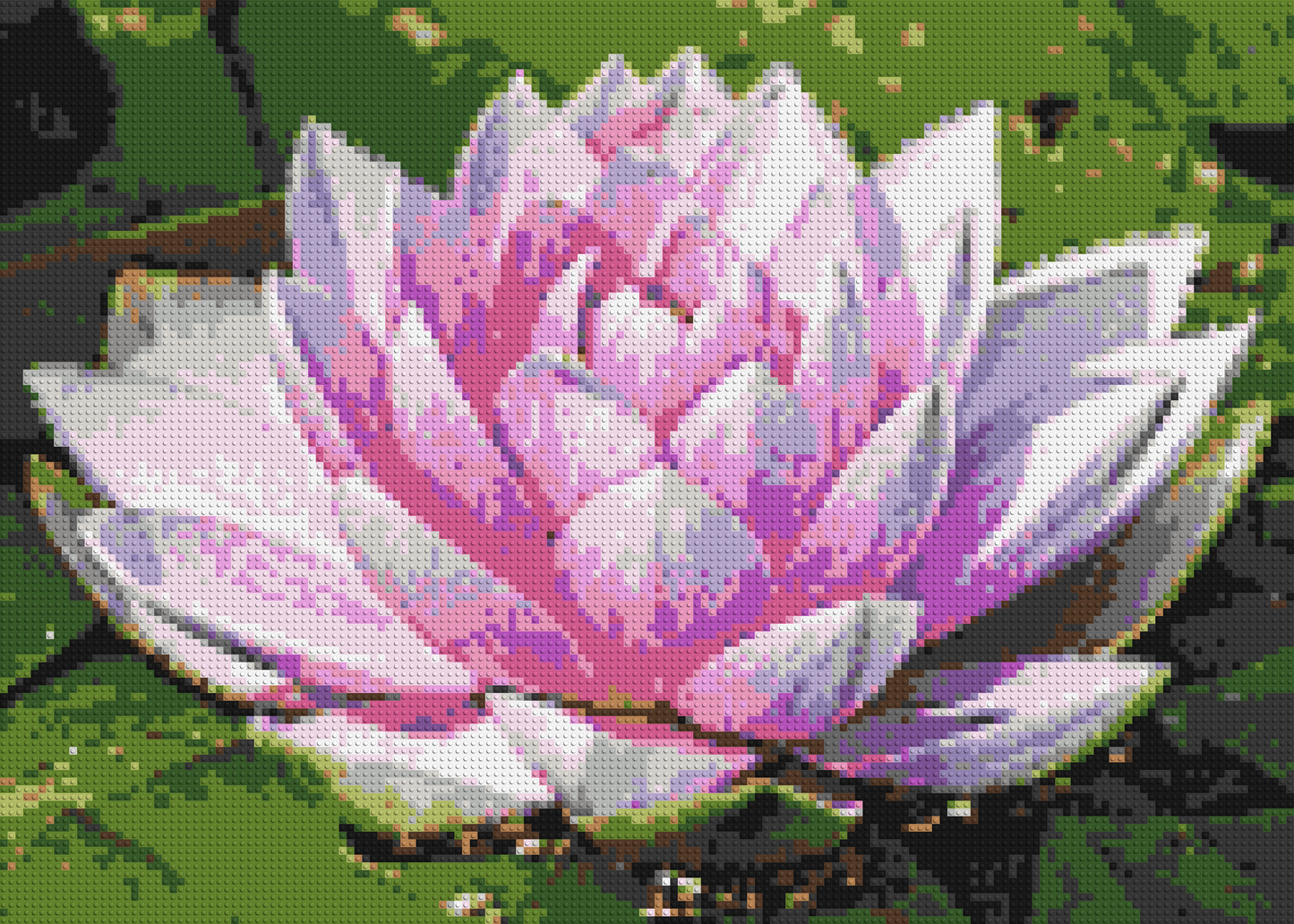 Water Lily - Brick Art Mosaic Kit 7x5 large