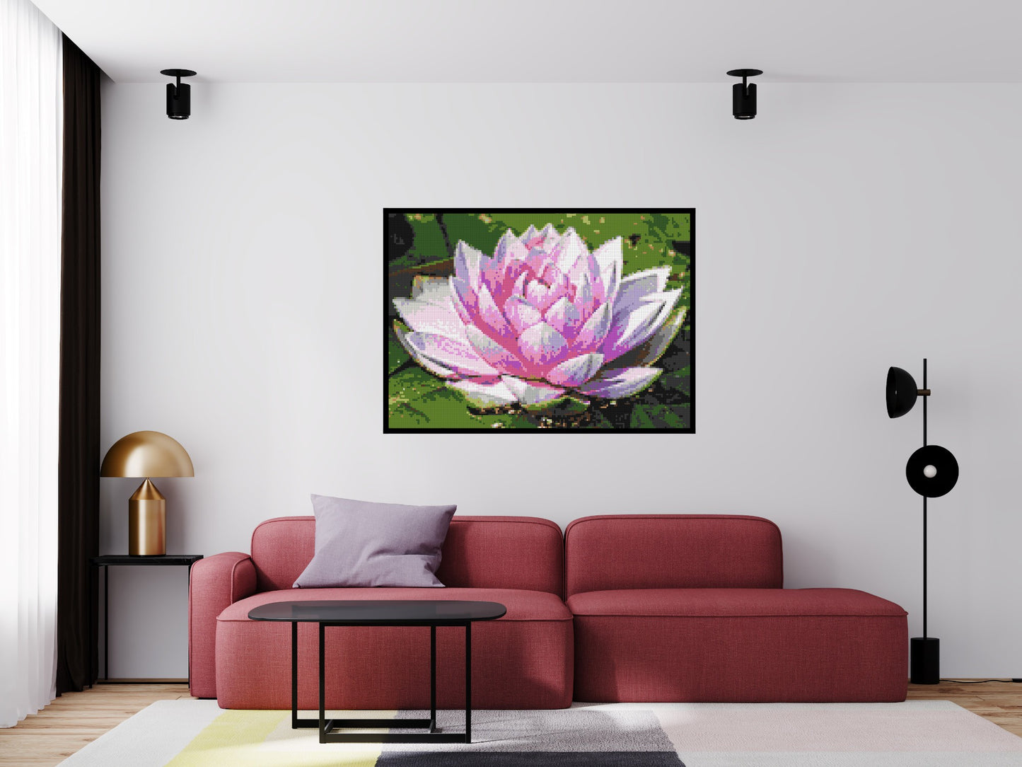 Water Lily - Brick Art Mosaic Kit 7x5 large