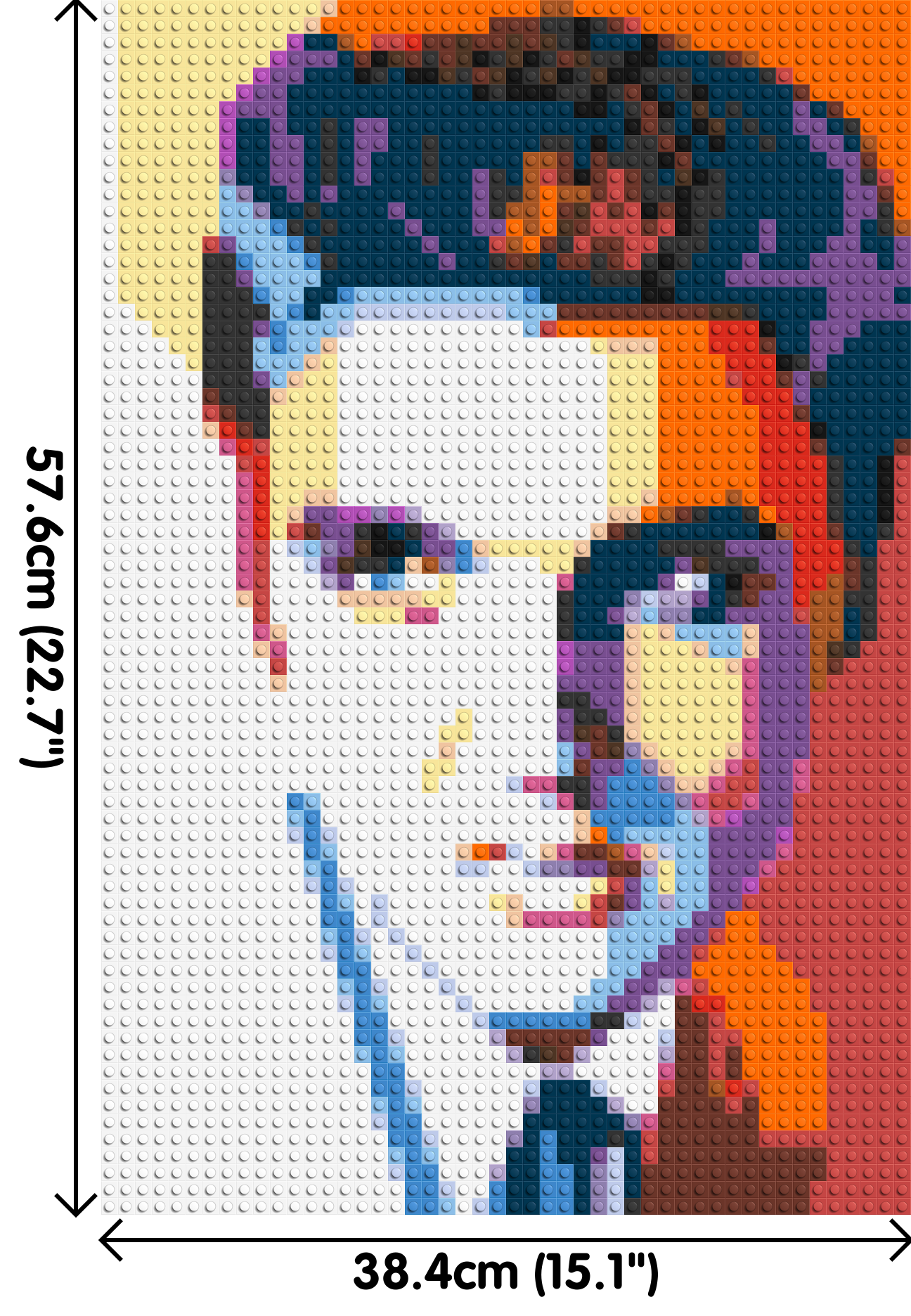 Elvis Presley - Brick Art Mosaic Kit 2x3 dimensions