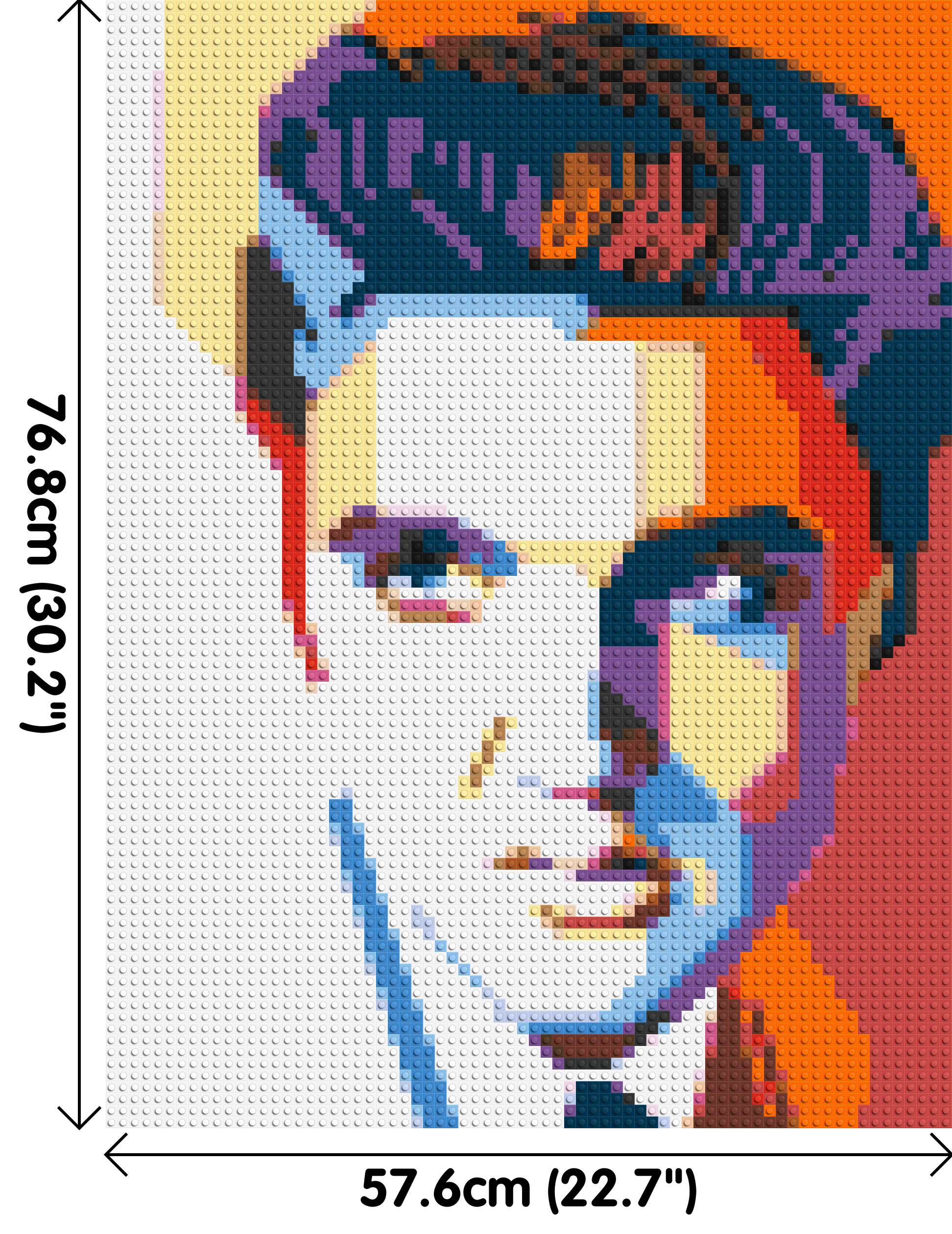 Elvis Presley - Brick Art Mosaic Kit 3x4 dimensions